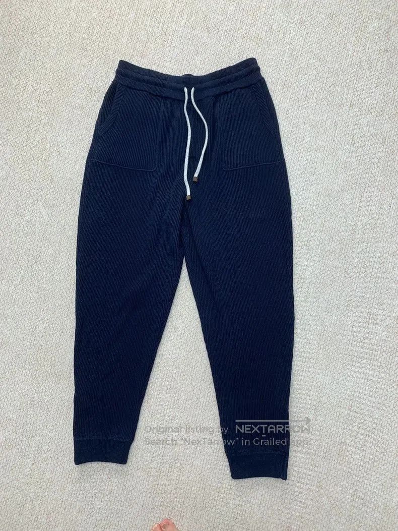 Brunello Cucinelli Cotton Sweatpants Blue.