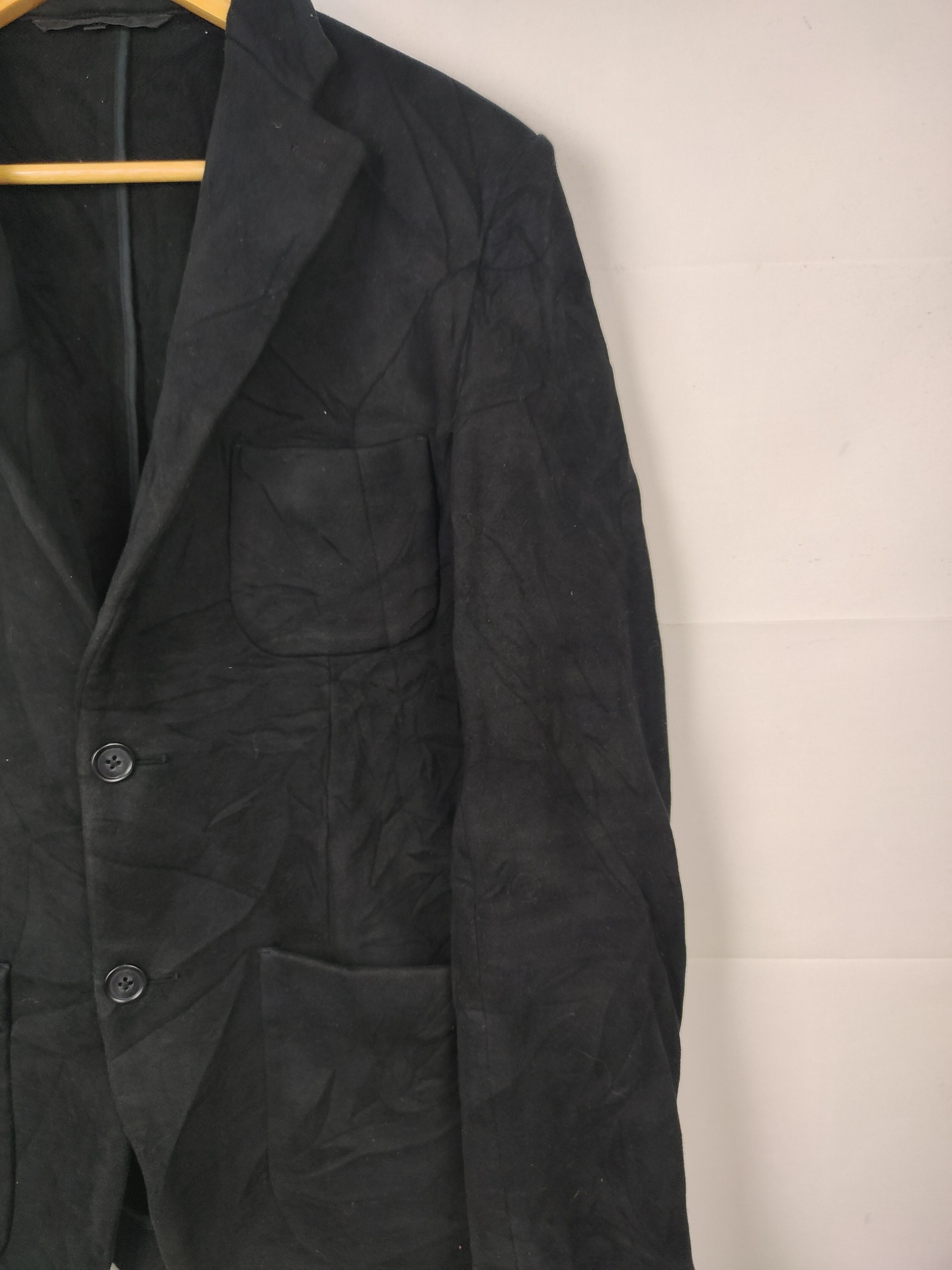 Muji MUJI Men's Black Blazer Jacket Size US M / EU 48-50 / 2 - 3 Thumbnail