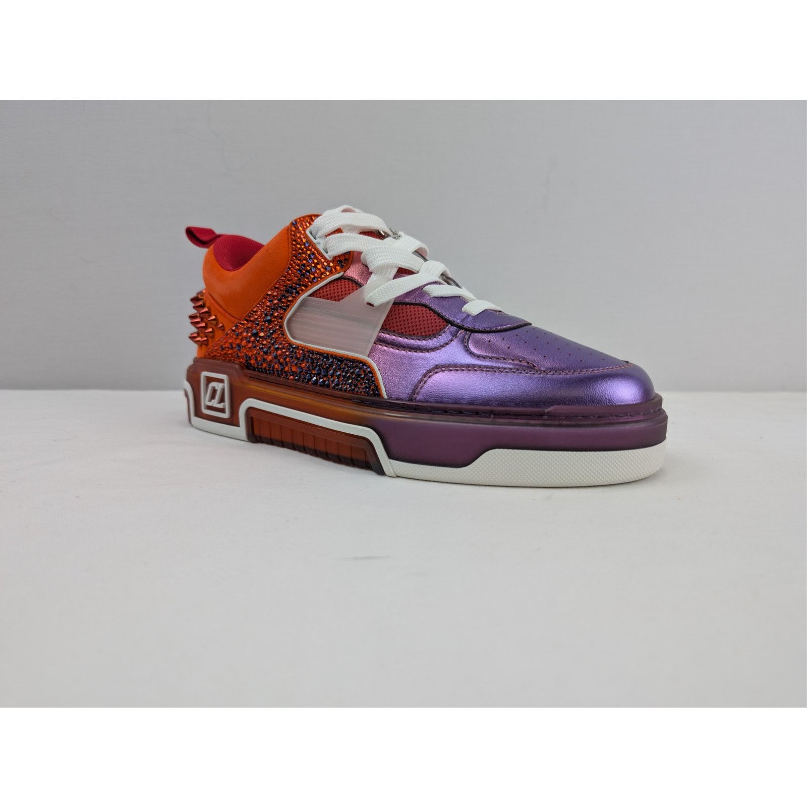 Christian Louboutin o1rshd1 Astroloubi Strass SB Flat Shoe Sneakers Multicolor Size US 9 / EU 42 - 2 Thumbnail