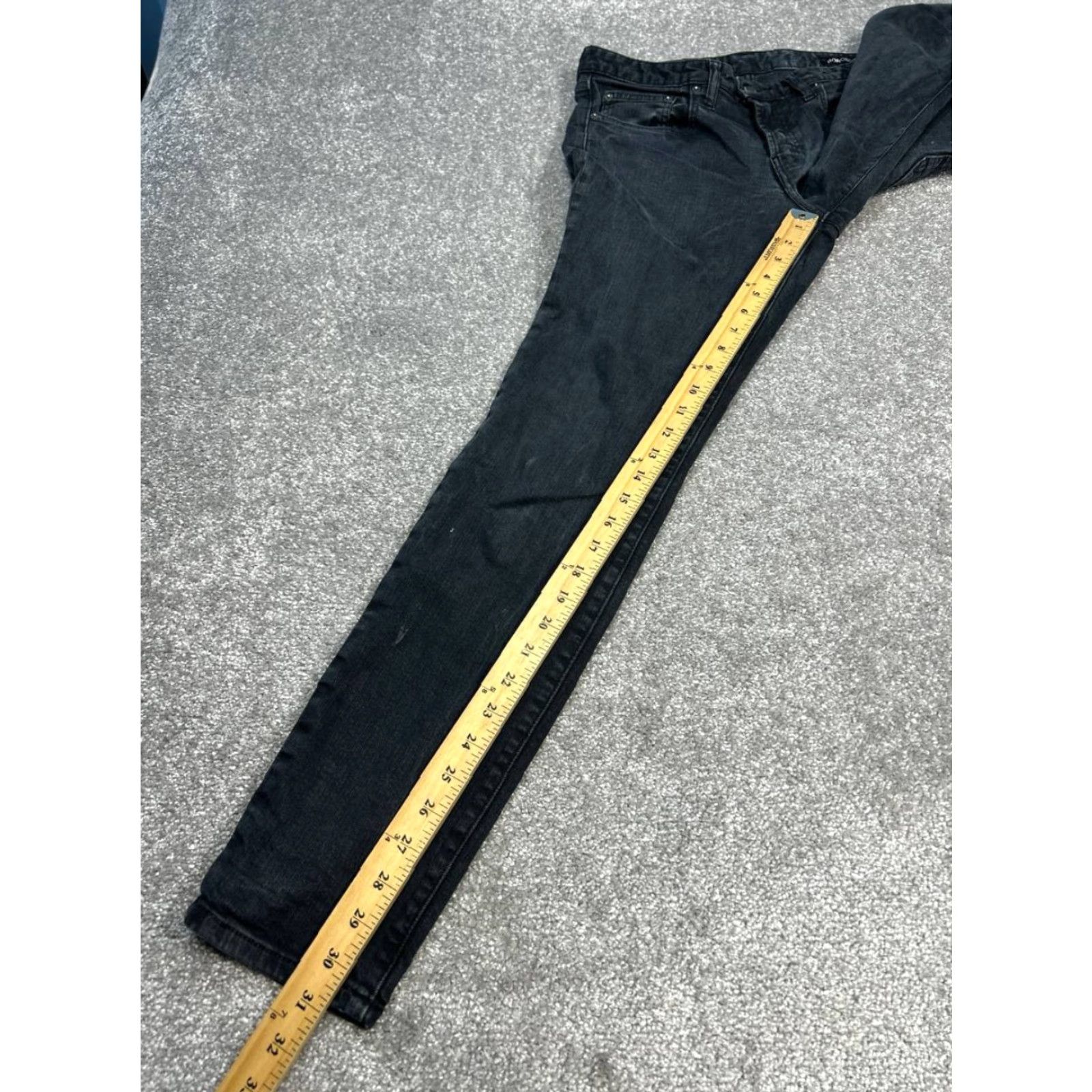 Bonobos Bonobos Slim Tapered Jeans Mens 30 Black Denim Cotton Stretch Low Rise 30x31 Jeans Mens Black Bonobos Slim Taper Size US 30 / EU 46 - 5 Thumbnail
