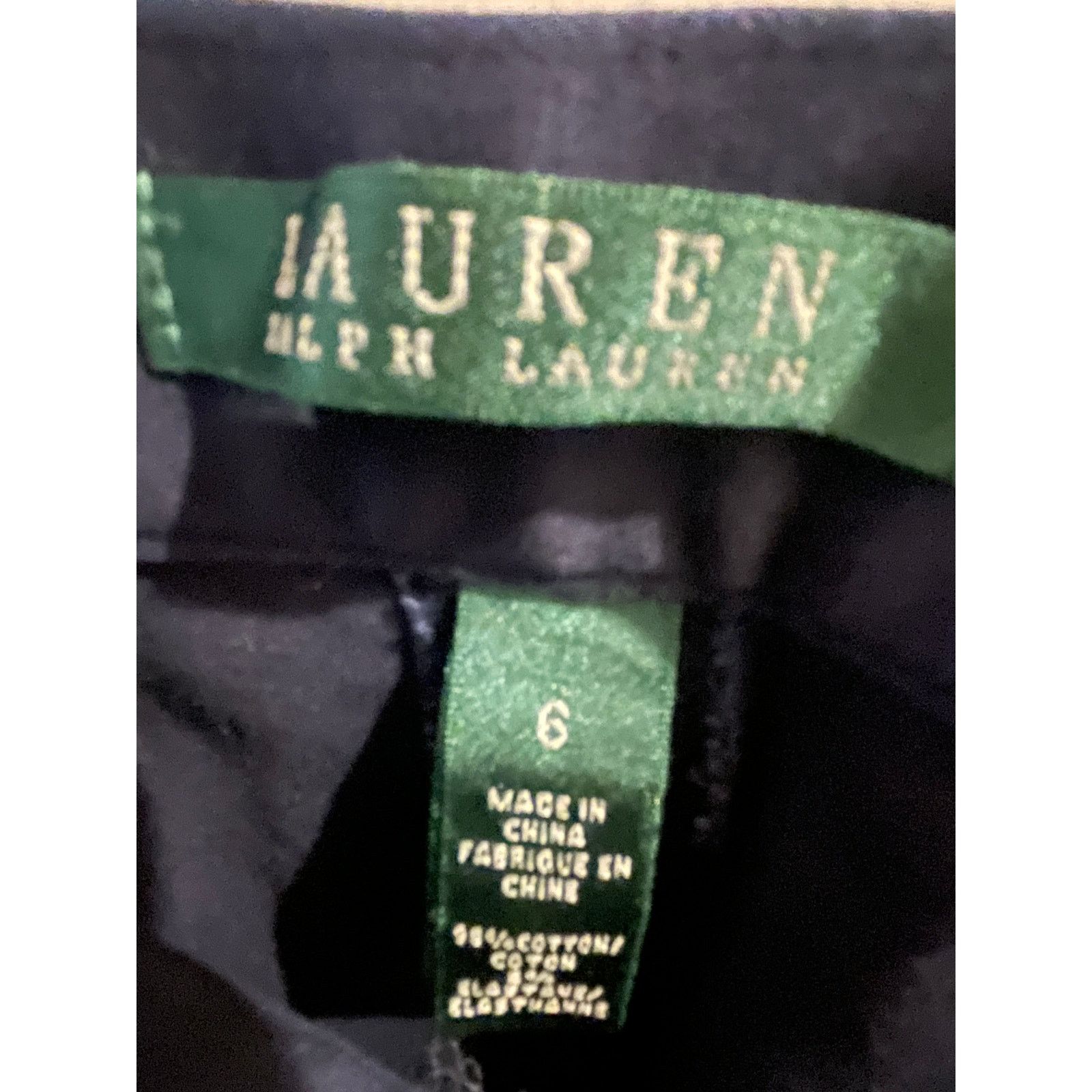 Lauren Ralph Lauren Lauren Ralph Lauren Black Pants Straight Career Casual Size 28" / US 6 / IT 42 - 2 Thumbnail