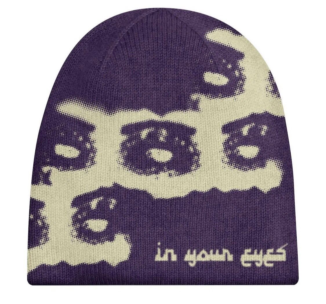 Japanese Brand Y2K Eyes Beanie Hat Size ONE SIZE - 1 Thumbnail