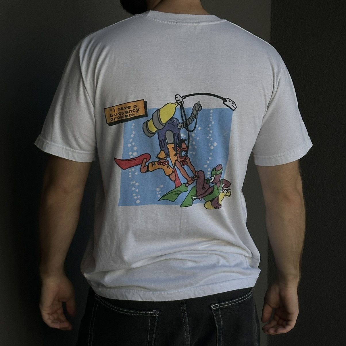 Vintage Vintage Japanese Style Joke Dive Bohol Humor Y2K 00s USA Size US L / EU 52-54 / 3 - 1 Thumbnail