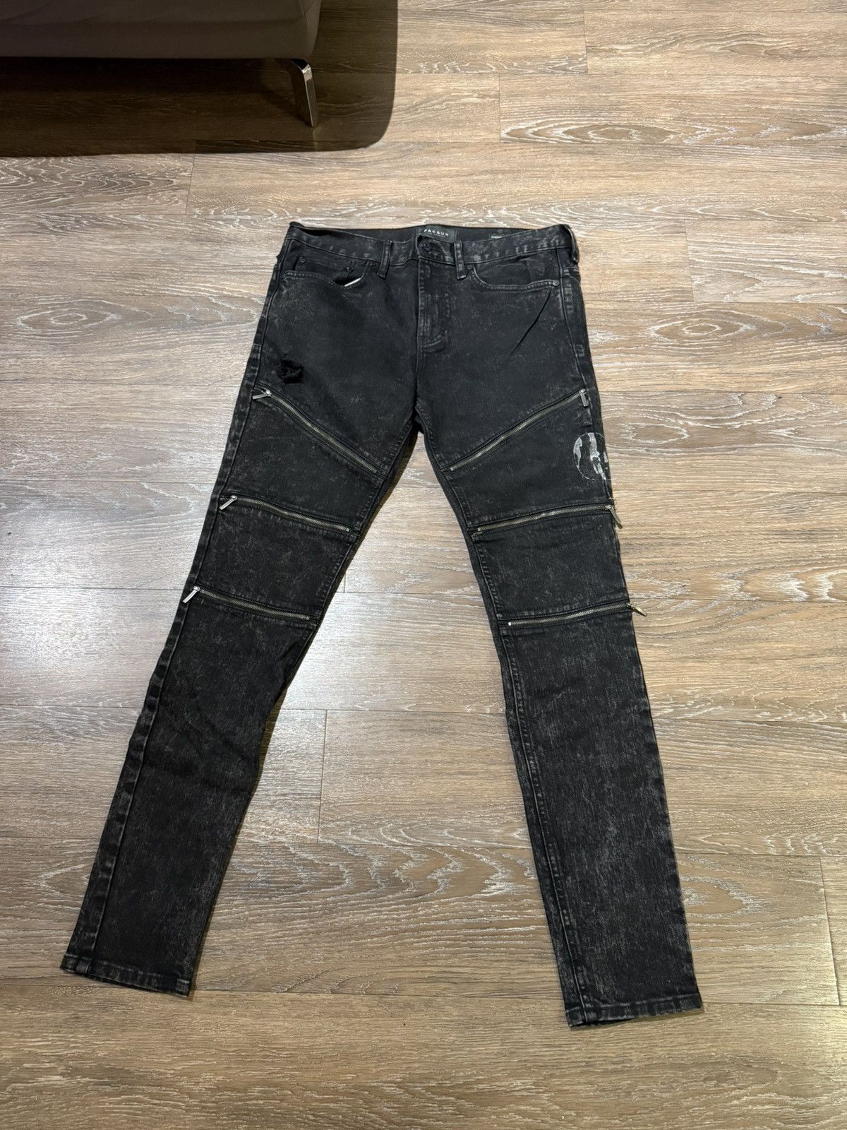 Pacsun × Vintage Faded black rockstar jeans Size US 32 / EU 48 - 1 Thumbnail