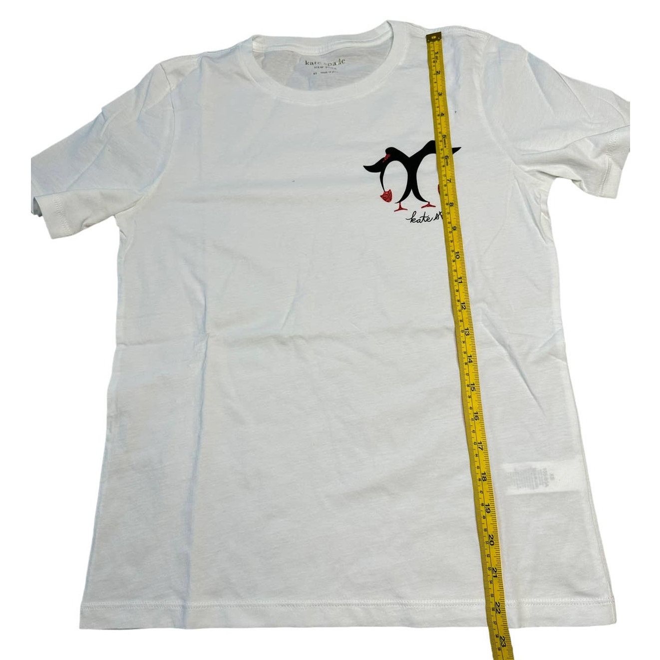 Kate Spade Kate Spade Dancing Penguins Tee XS Fresh White Size XL / US 12-14 / IT 48-50 - 6 Thumbnail