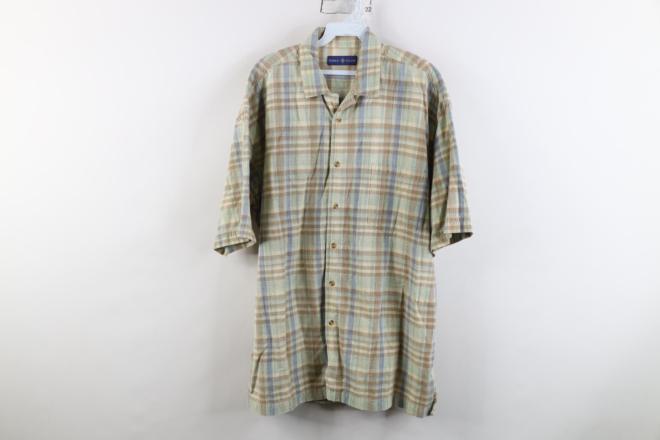 Vintage Vintage 90s Streetwear Linen Blend Short Sleeve Button Shirt Size US XL / EU 56 / 4 - 1 Thumbnail