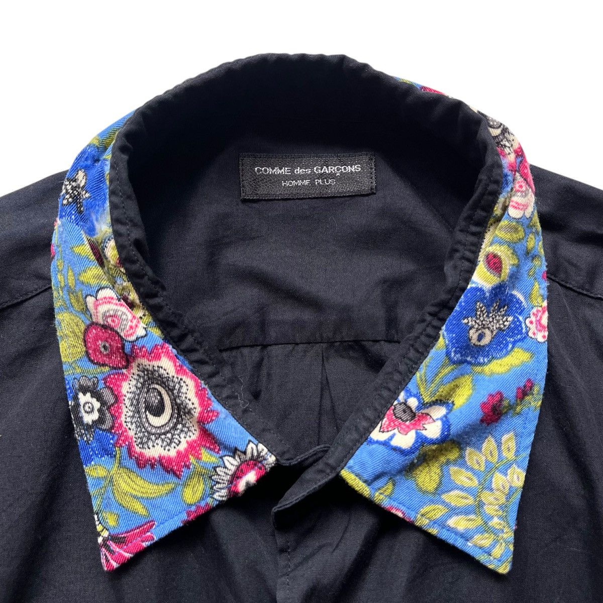 Comme des Garcons 1990s Junya Watanabe Comme des Garcons Black Flowers Shirt Size US L / EU 52-54 / 3 - 4 Thumbnail