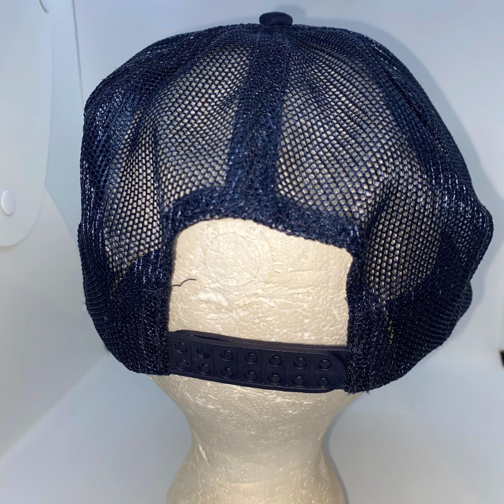 Vintage VINTAGE San Carlos California Lloyd J Tobey Trucker Hat - Adjustable Canvas Cotton Breathable Logo - Men’s Style Trucker Hat Blue - San Sun Brand Size ONE SIZE - 3 Thumbnail