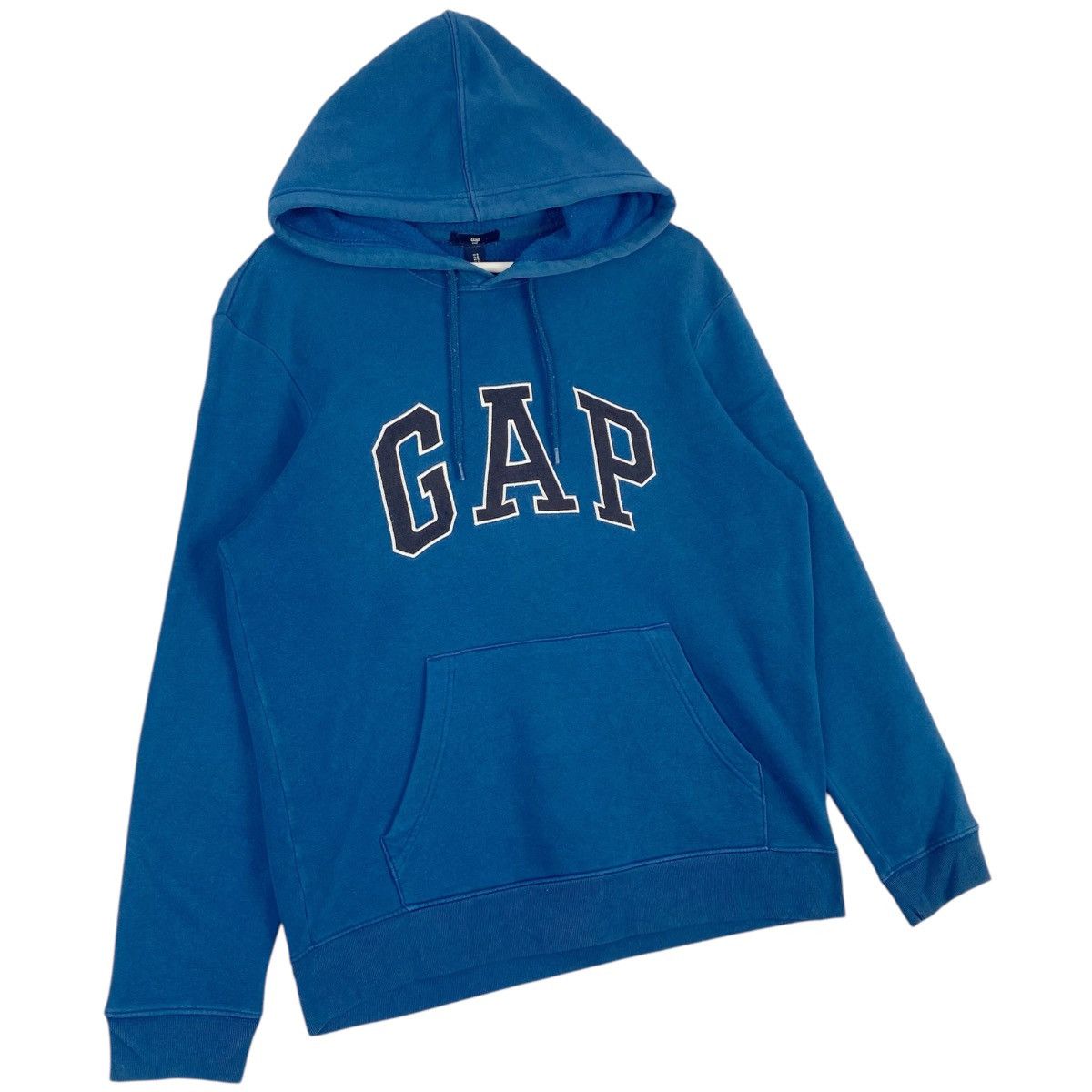 Gap × Vintage Vintage GAP Big Logo Embroidered Blue Pullover Jumper Size M Size US M / EU 48-50 / 2 - 3 Thumbnail