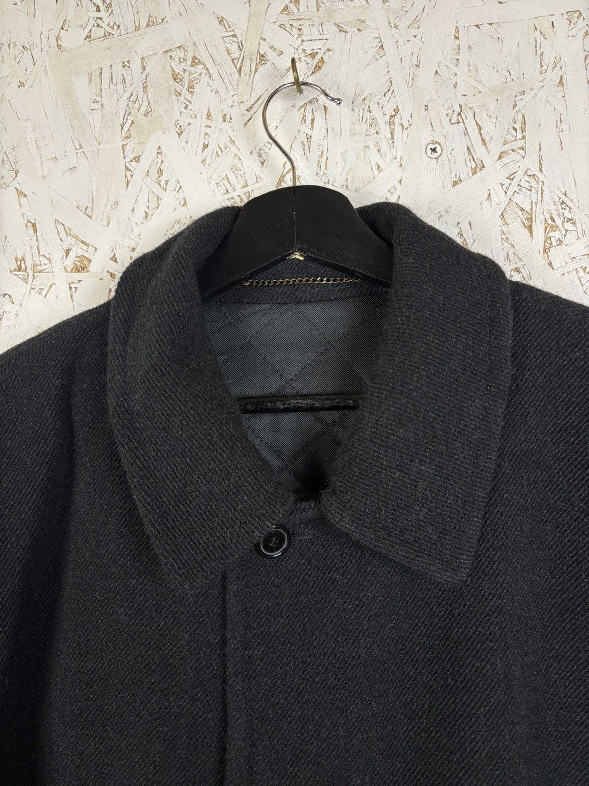 Balmain Balmain Wool Button Up Trench Coat Black Size XL Size US XL / EU 56 / 4 - 2 Thumbnail