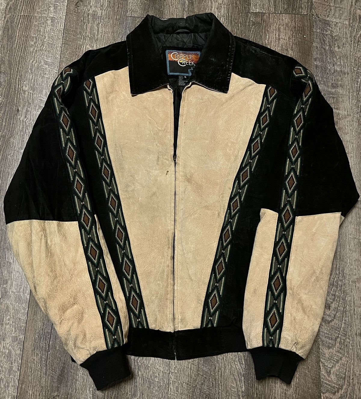 Vintage Vintage Cripple Creek Aztec Western Leather Jacket size XL Size US XL / EU 56 / 4 - 1 Thumbnail