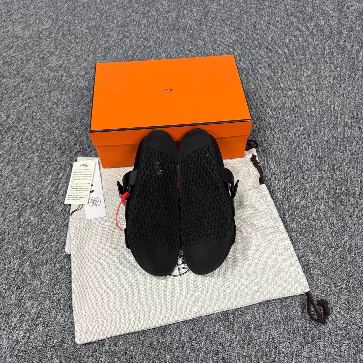 Hermes Hermes Black Chypre H Sandal 38 99 New Full Set Size US 7.5 / IT 37.5 - 6 Thumbnail