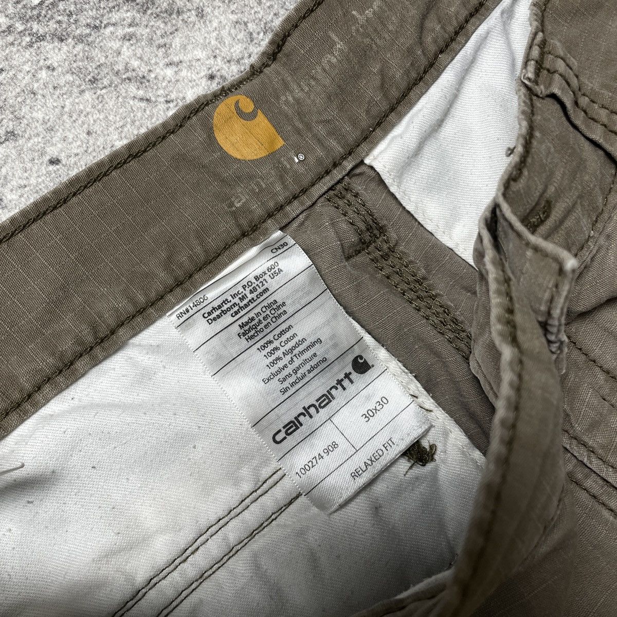 Carhartt Carhartt Ripstop Relaxed Fit Cellpocket Size US 30 / EU 46 - 10 Thumbnail