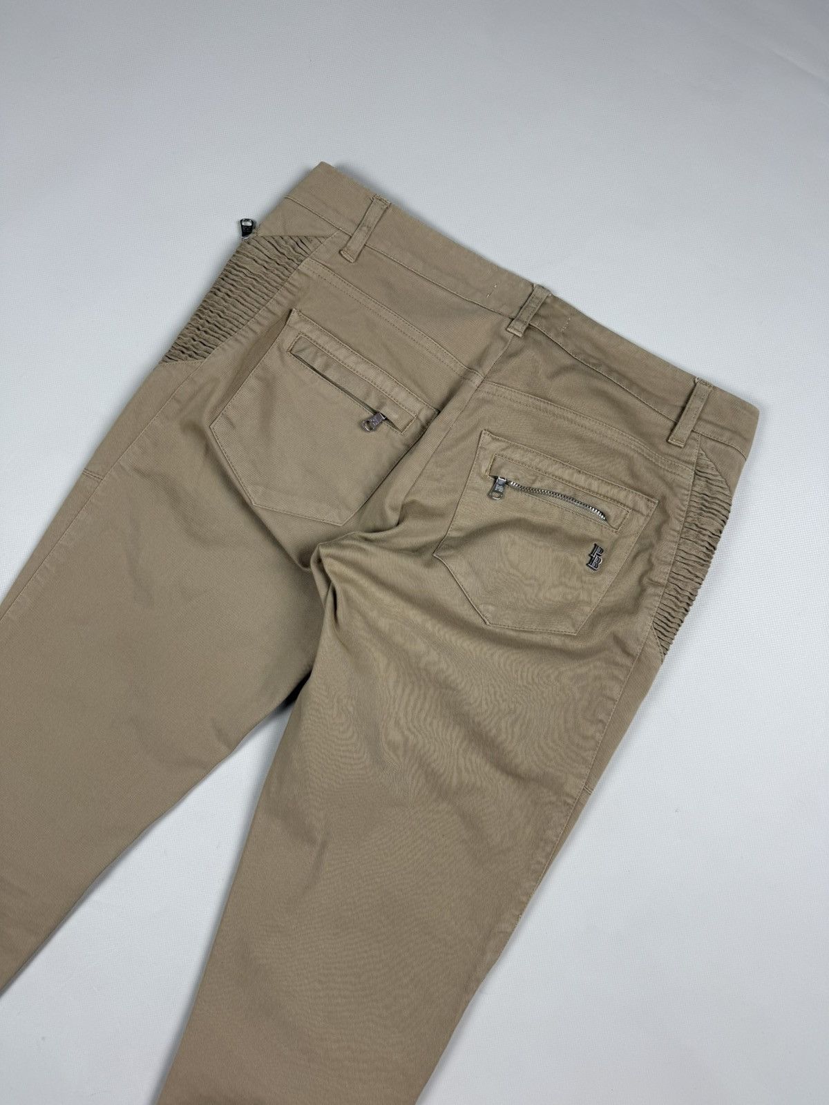 Pierre Balmain Pierre Balmain Ladies Ankle Zip Biker Chino Pants Trousers Size 28" / US 6 / IT 42 - 19 Thumbnail