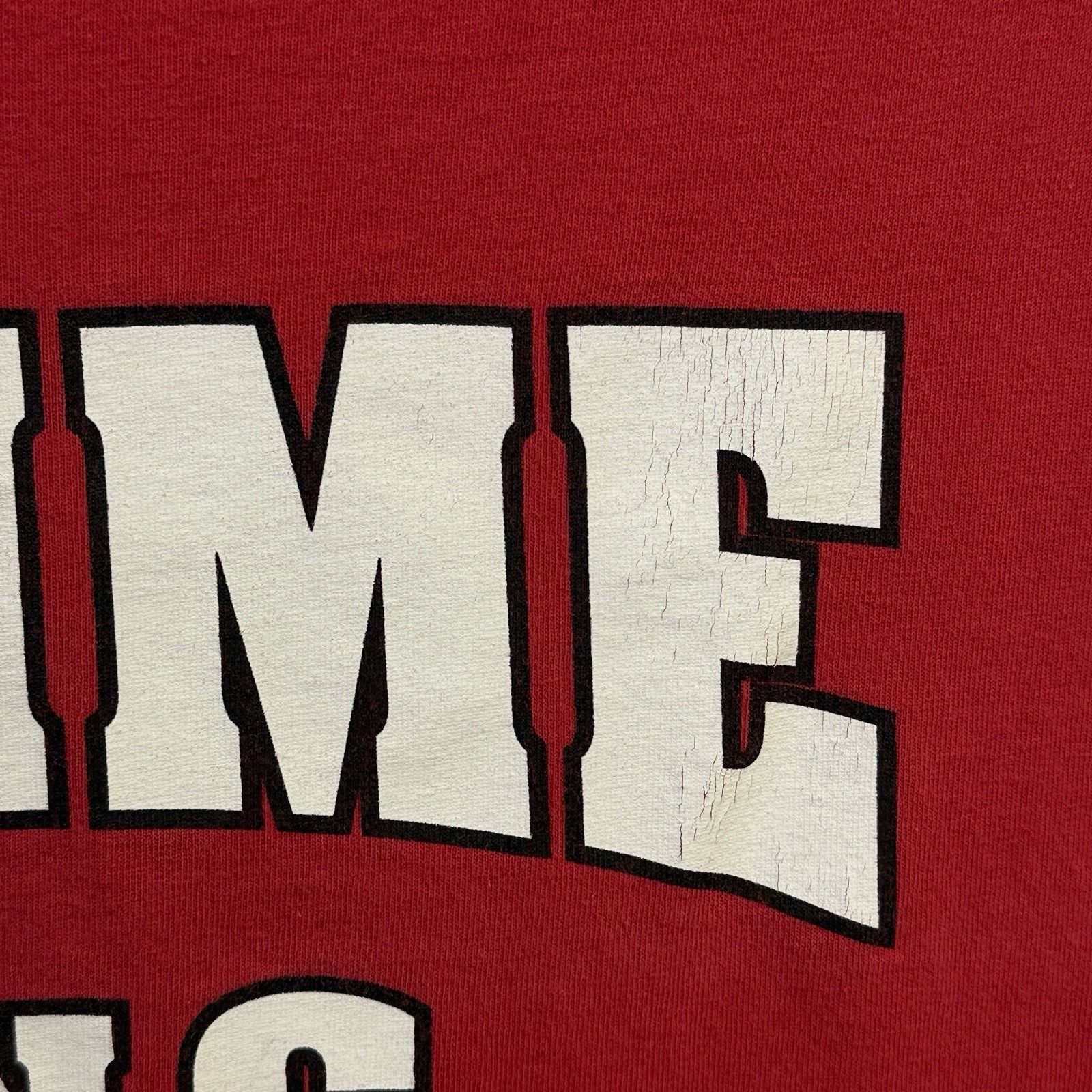 Vintage Crime Inc T Shirt Mens XL 22x28.5 Red 415 Clothing R