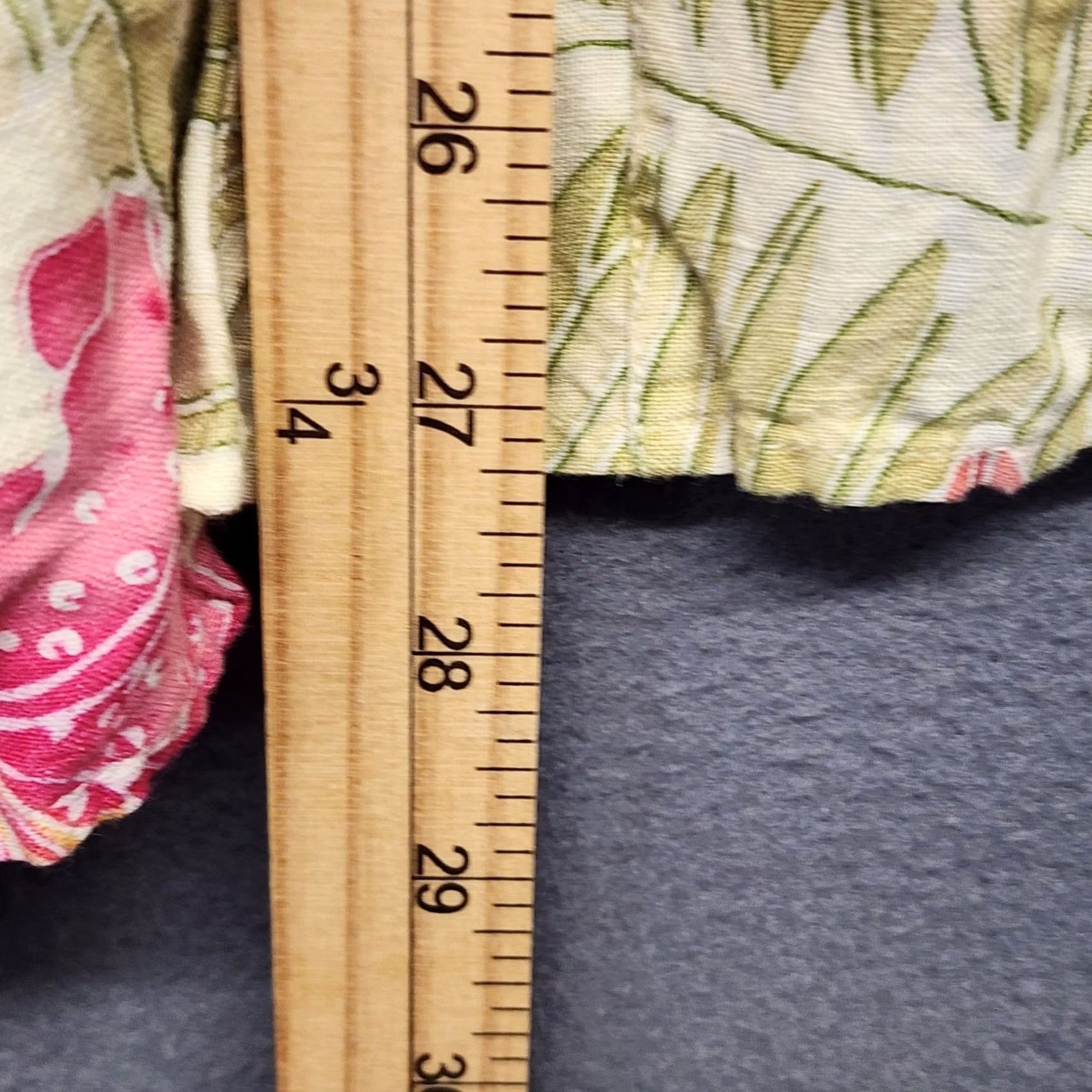 Avenue VINTAGE Avenue Top Womens 5X Pink Linen Blend Button Up Boxy 1/2 Sleeve Floral 30/32 Womens Mens/Girls? Size XXL / US 16-18 / IT 52-54 - 6 Thumbnail