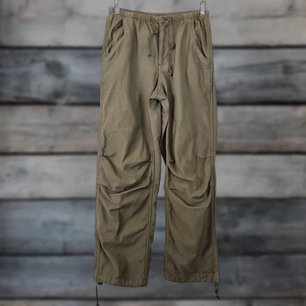 TNA TNA Womens Cache Cargo Pants XS Green Cotton Mid Rise Pants Womens XS Green Cargo TNA Cache Modern Casual Size 26" / US 2 / IT 38 - 1 Thumbnail