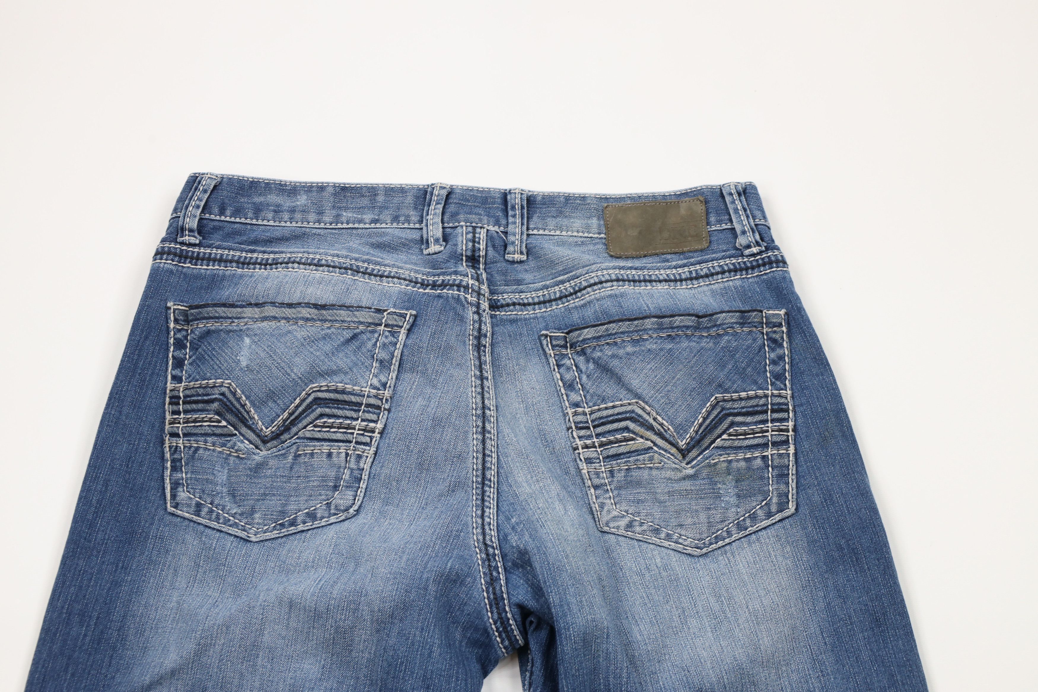 BKE × Vintage Buckle BKE Stitch Stretch Tyler Flared Boot Cut Denim Jeans Size US 34 / EU 50 - 10 Thumbnail