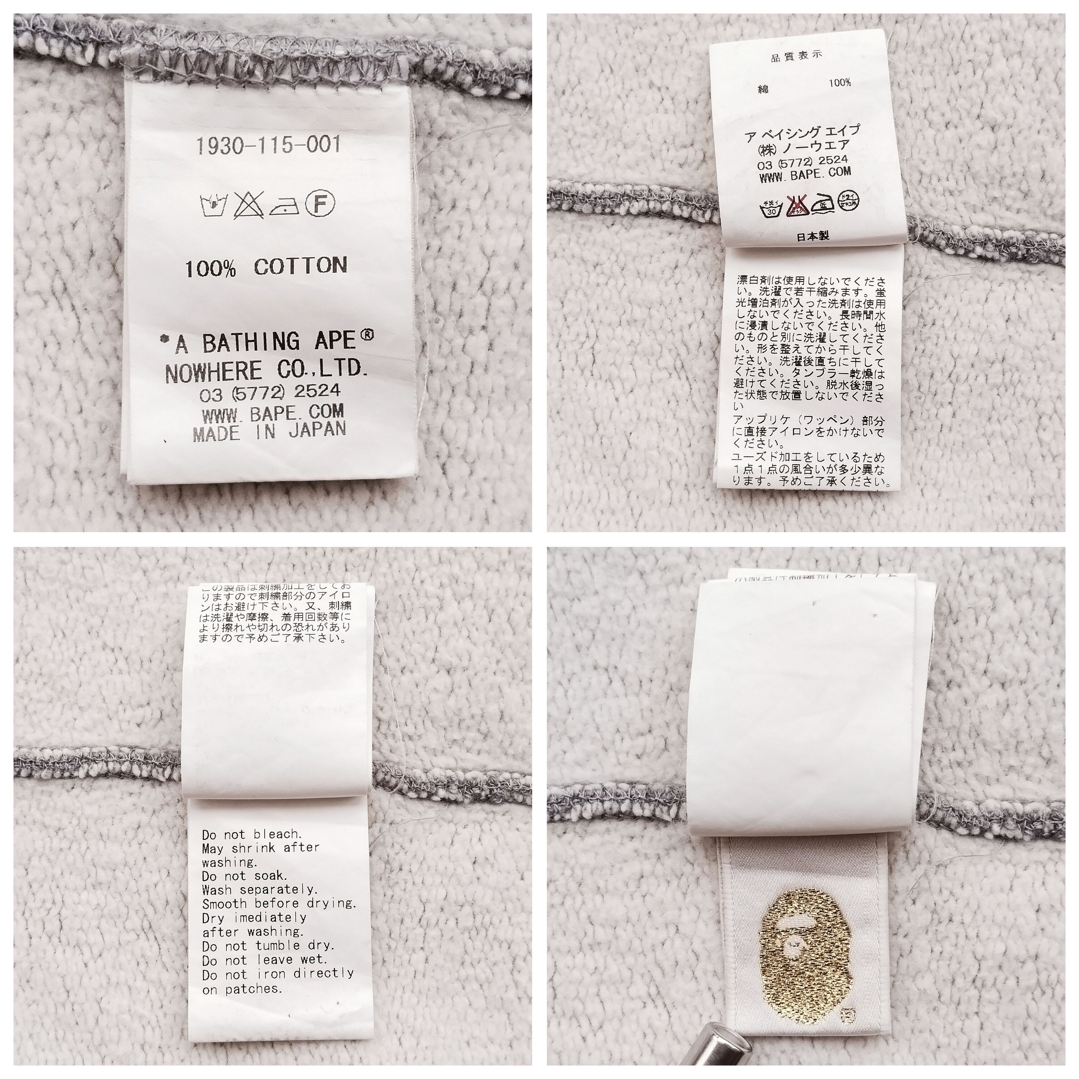 Bape Bape Embriodery Ape Head Zip Hoodie Size US XL / EU 56 / 4 - 8 Thumbnail