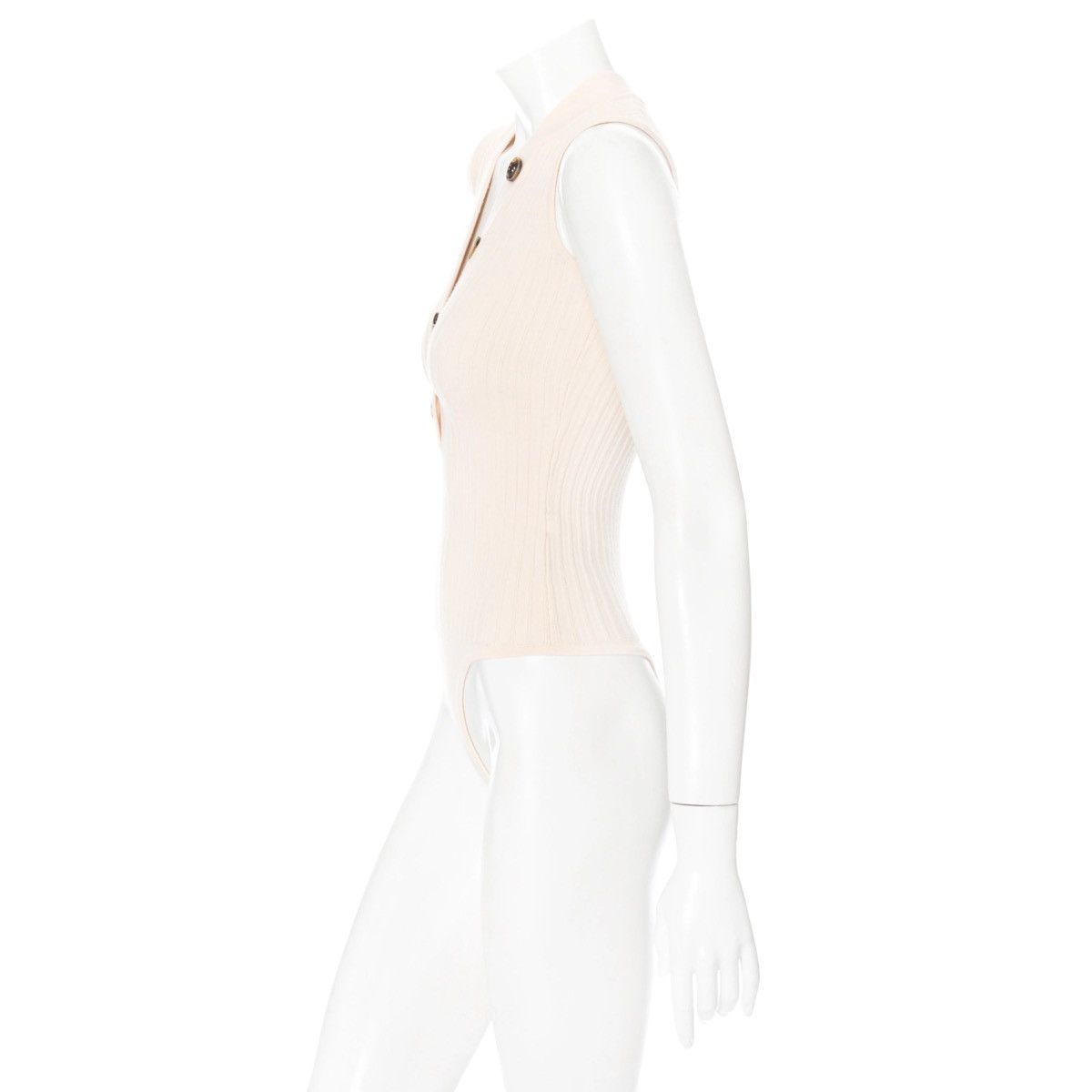 KHAITE Khaite Wool Blend Knit Button Down Bodysuit Size S / US 4 / IT 40 - 3 Thumbnail