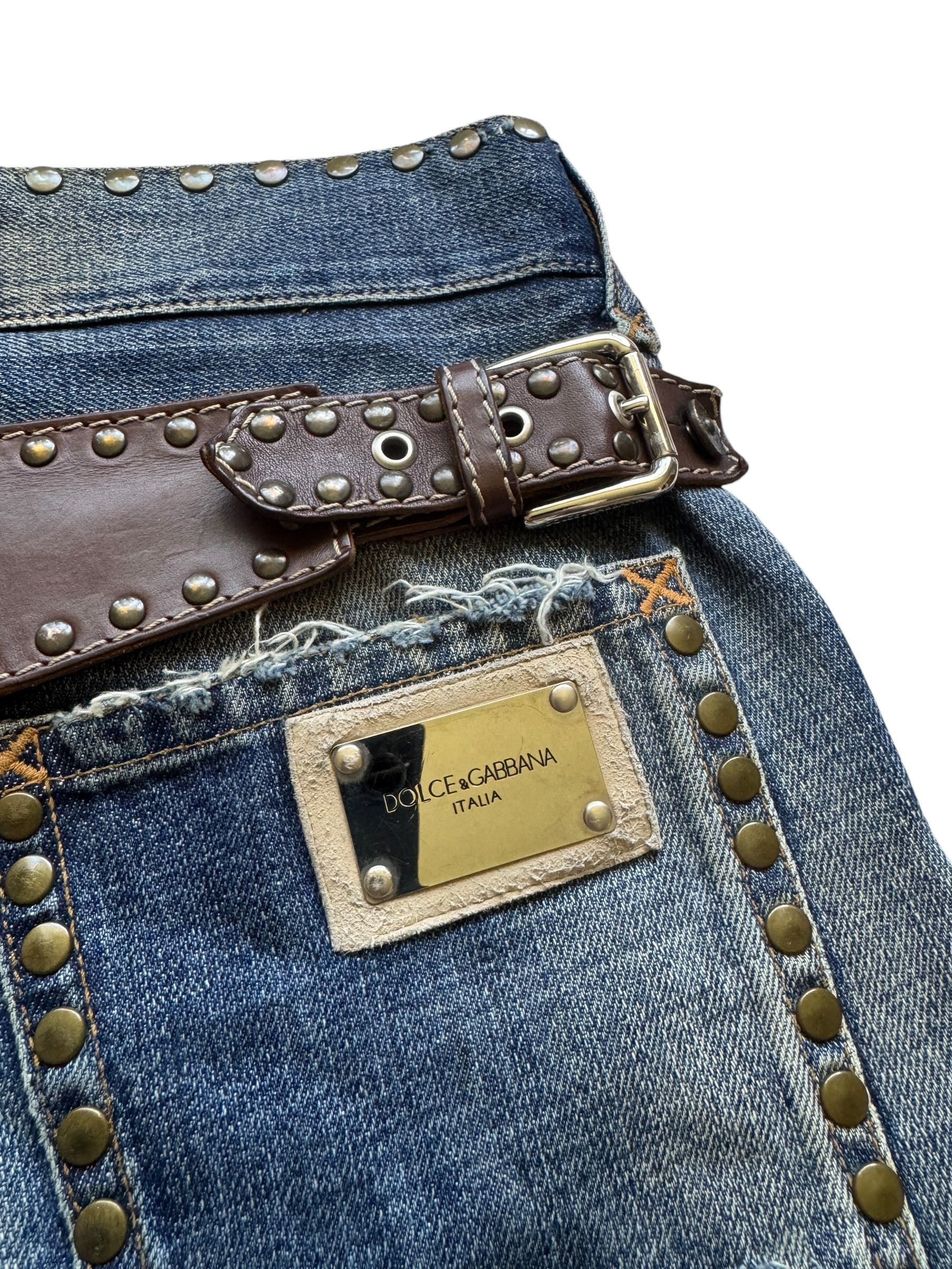 Dolce & Gabbana Dolce & Gabbana RUNWAY SS05 Look 20/76 Studded Jeans W34/L32 Size US 34 / EU 50 - 11 Thumbnail