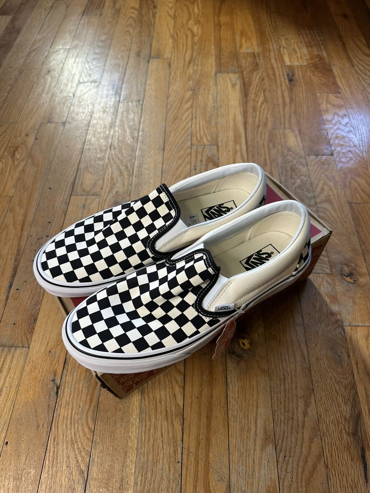 Classic Slip-On Black and White checkerboard