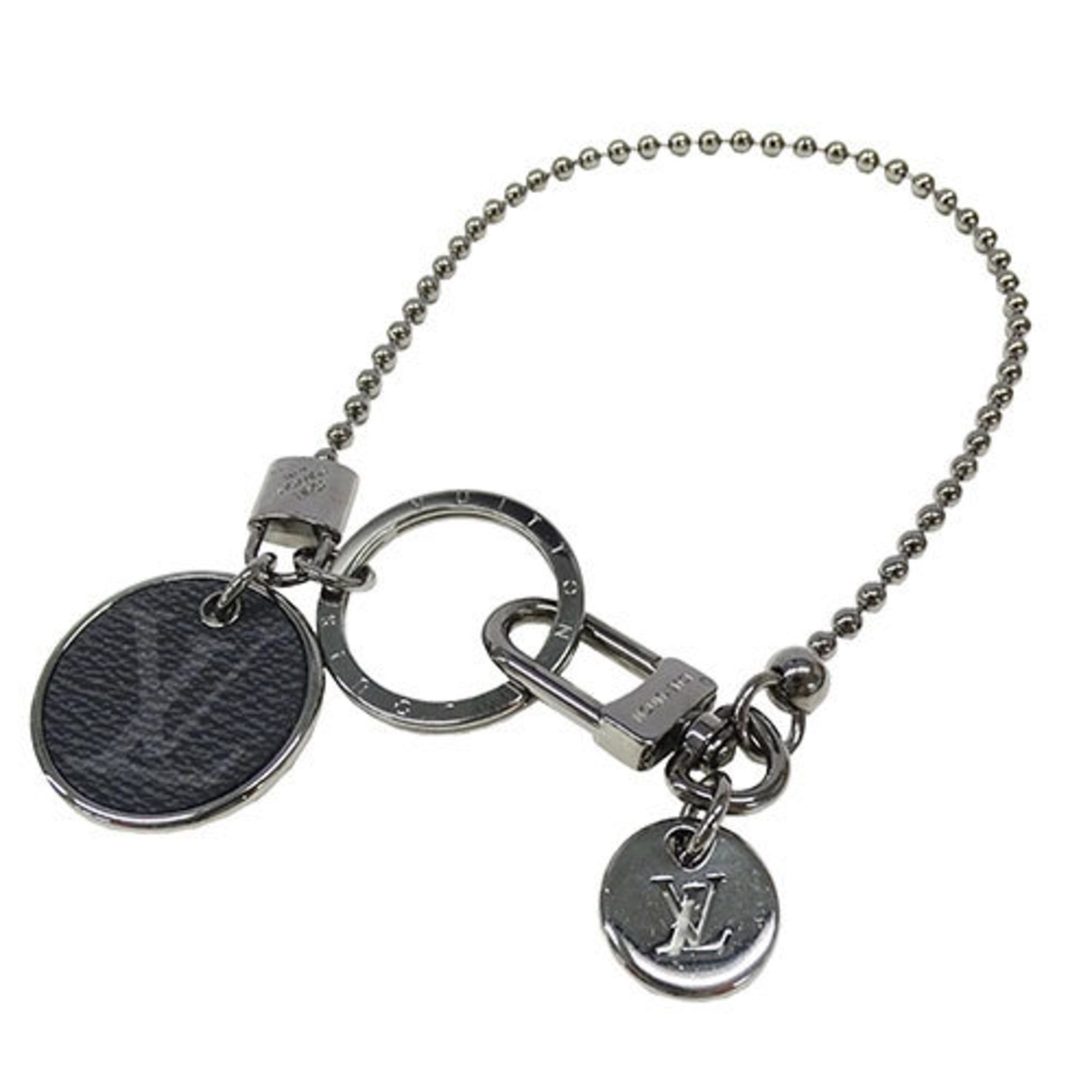 Louis Vuitton LOUIS VUITTON Eclipse Men's Metal Portecle Chaine Monogram ID Black M63629 Wallet Chain Size ONE SIZE - 1 Thumbnail