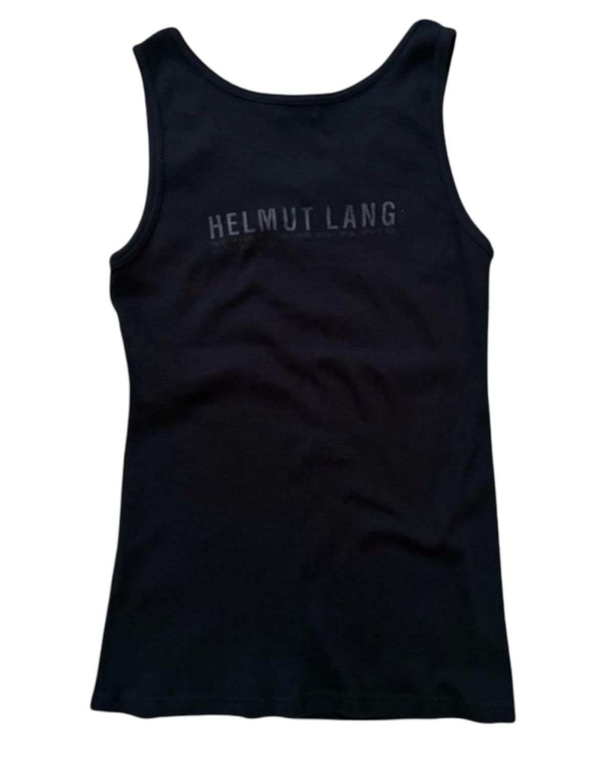 Helmut Lang 90s Vintage Back Print Tank Top Size US M / EU 48-50 / 2 - 1 Thumbnail