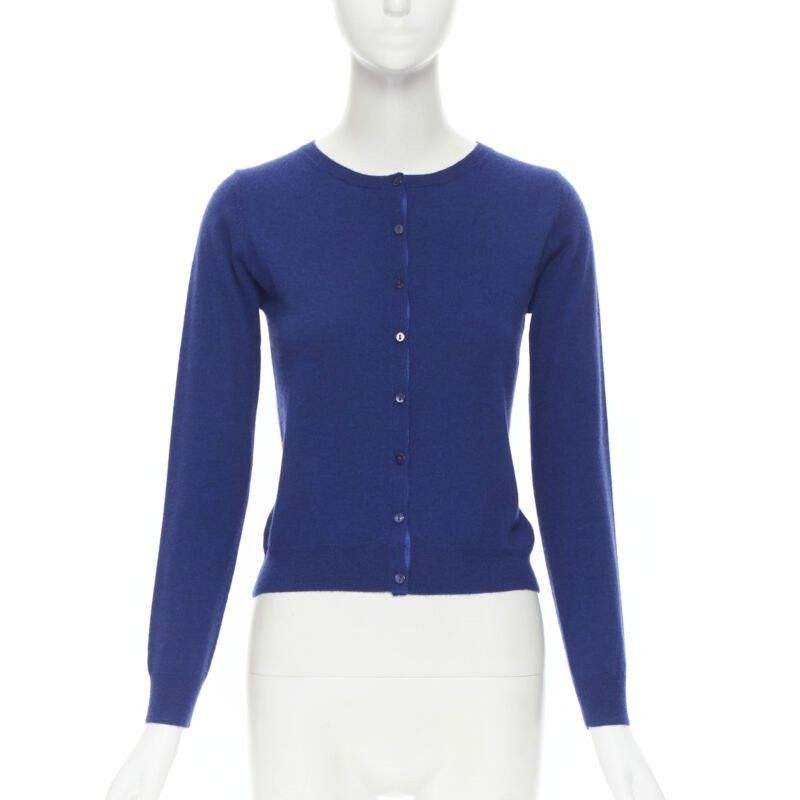 Joseph JOSEPH 100% cashmere cobalt blue button front cardigan sweater S Size XS / US 0-2 / IT 36-38 - 1 Thumbnail