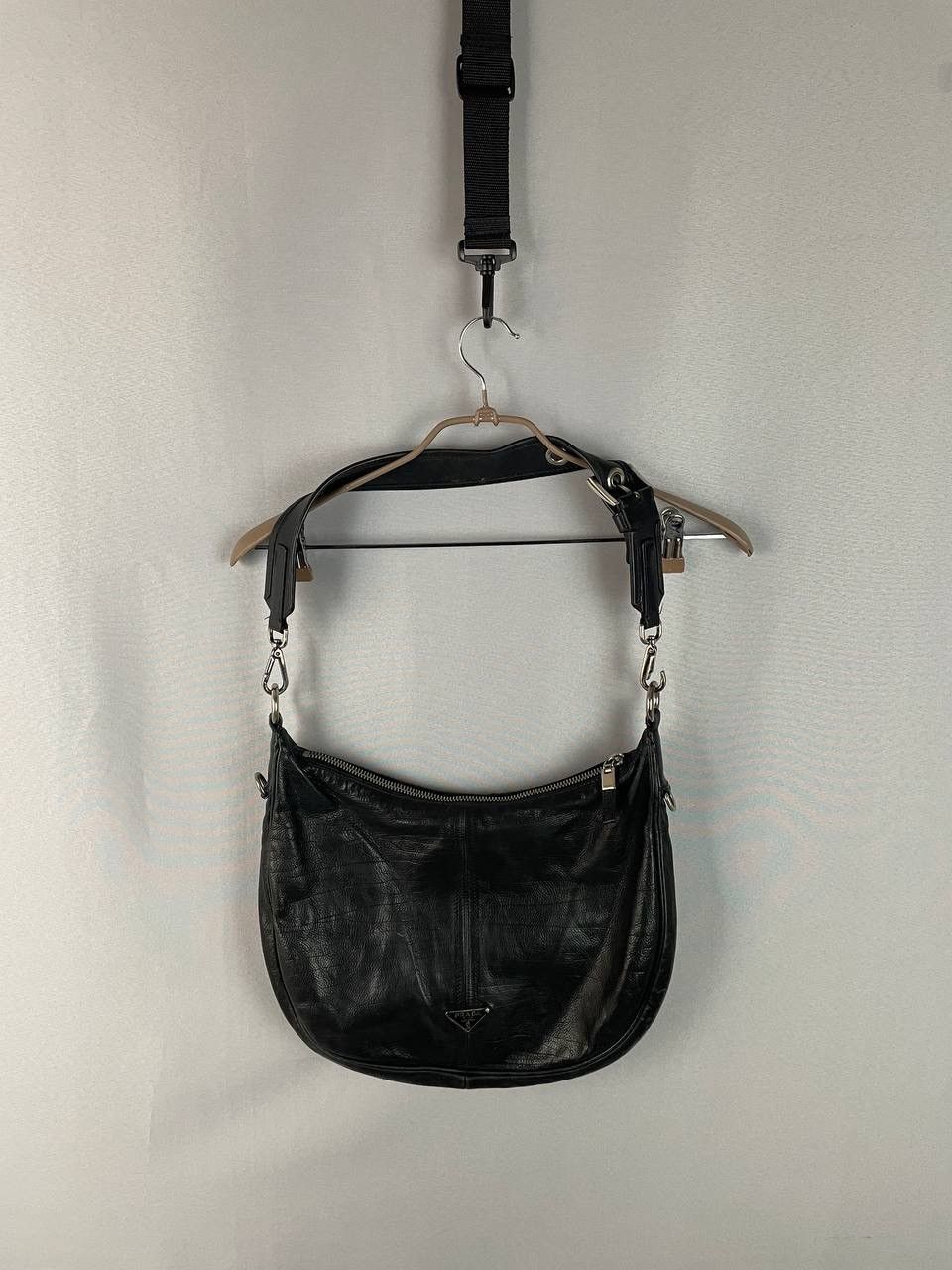 Prada Prada Leather Black Bag Size ONE SIZE - 2 Thumbnail