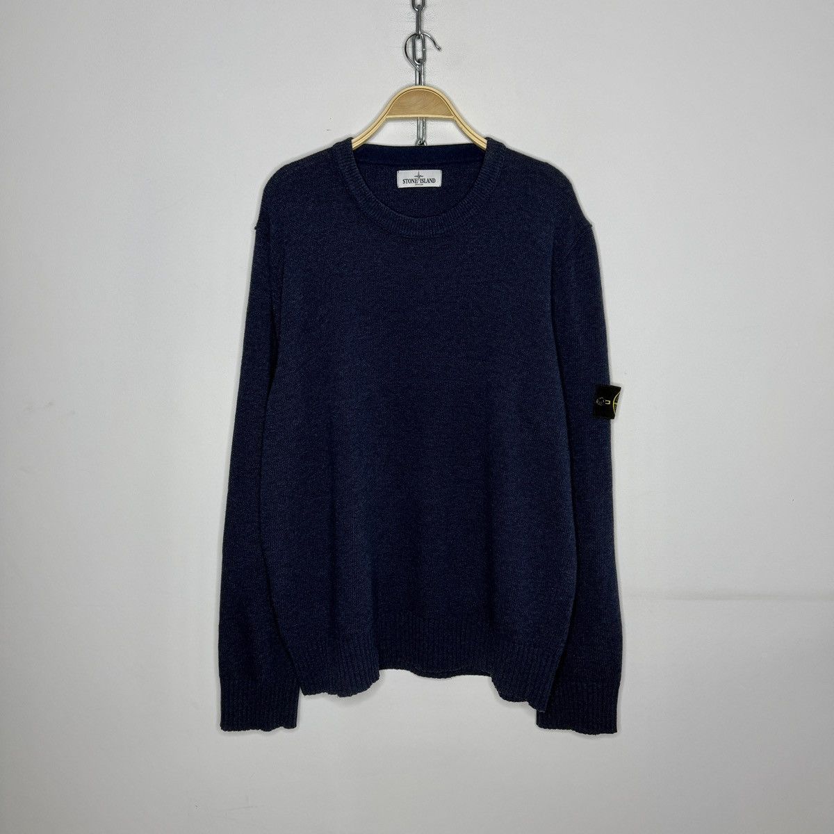 Stone Island Stone Island Sweater Knit Jumper Wool Navy Size US XXL / EU 58 / 5 - 1 Thumbnail