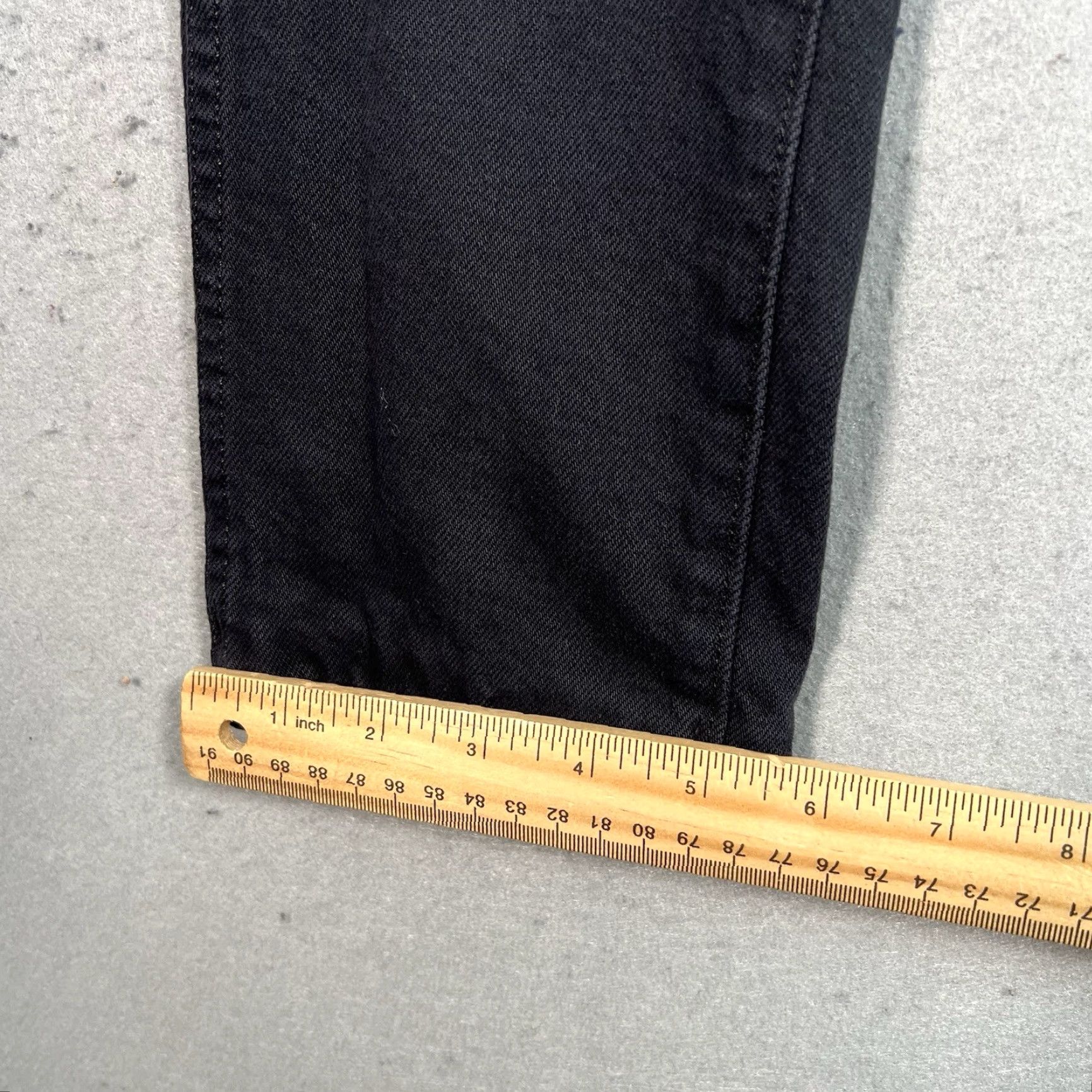 RE/DONE Re/Done Jeans Womens Size 24 Black Slim Leg Tapered Made In USA Size 42" / US 20 - 6 Thumbnail