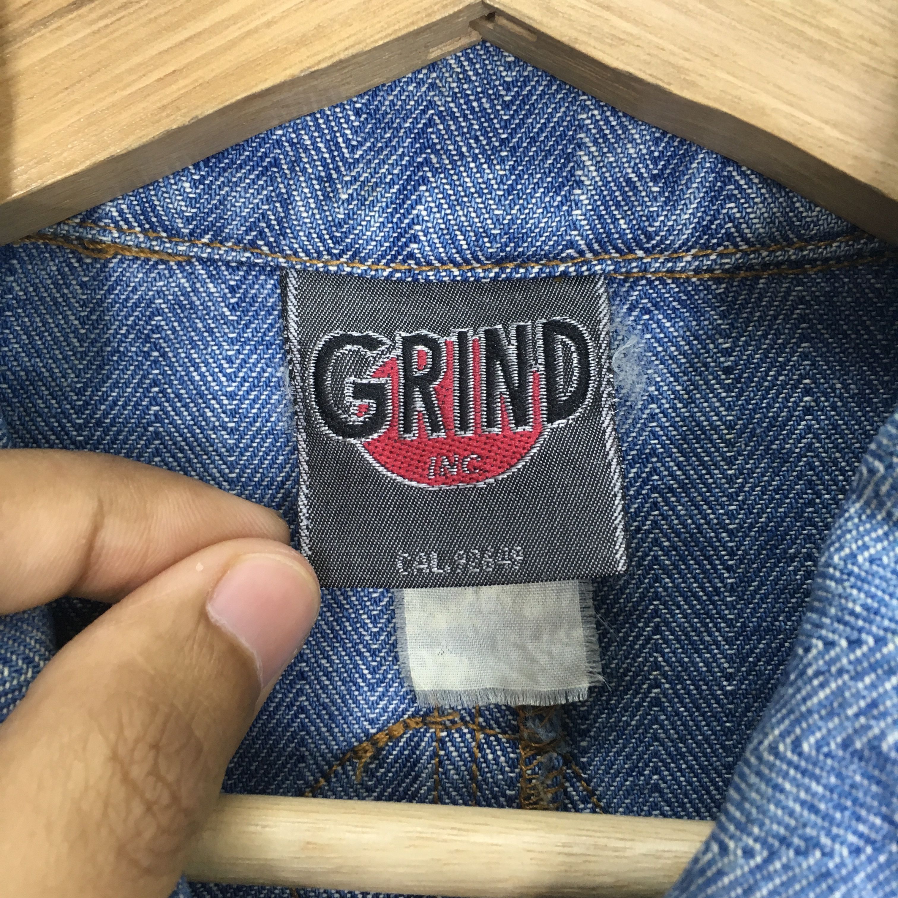 Sex Skateboards Vintage 90's Grind Inc. Skateboard Denim Jacket Santa Cruz Size US L / EU 52-54 / 3 - 18 Thumbnail