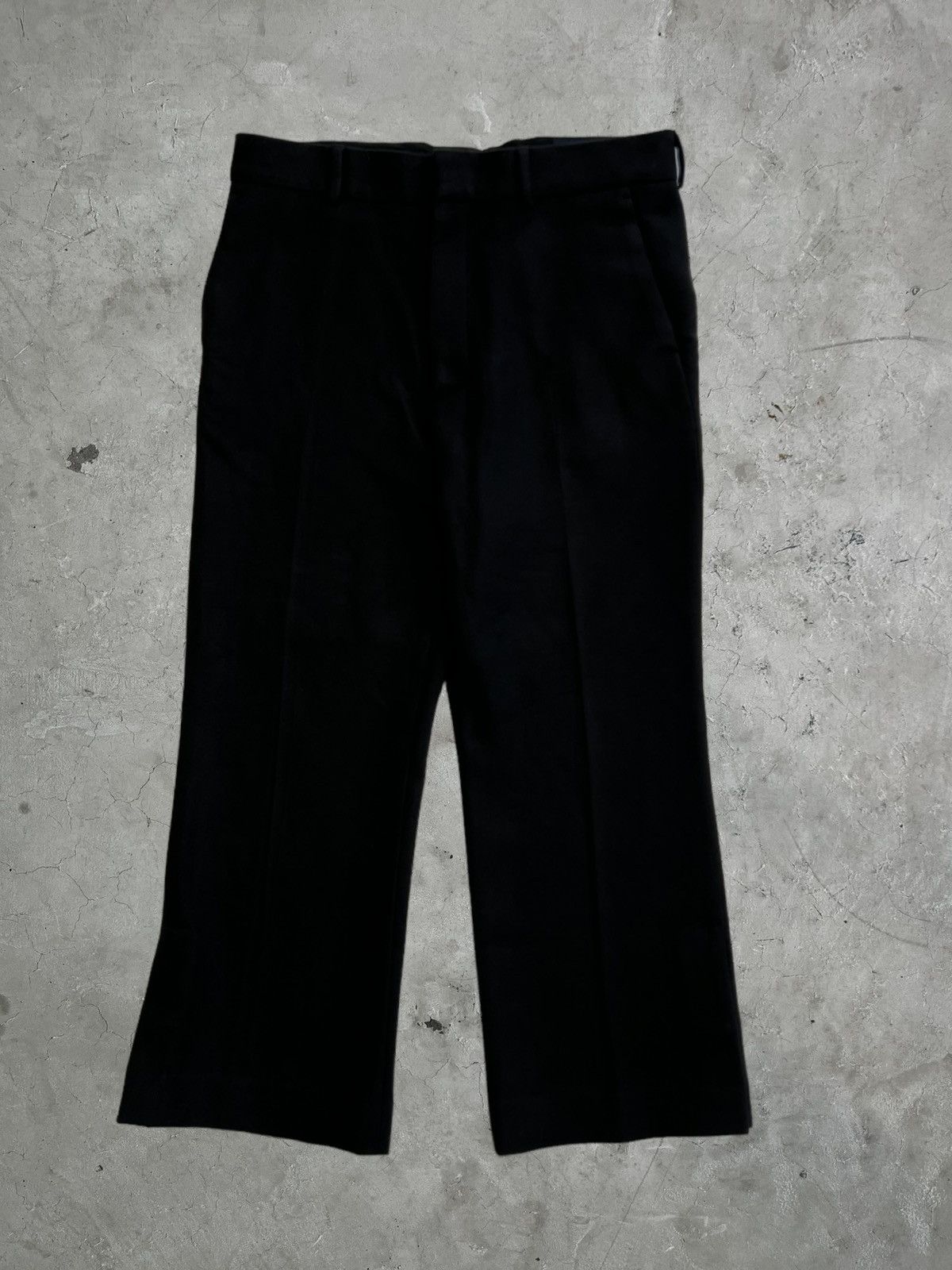 image of Louis Vuitton Louis Vuttion Latteral Split Wool Pants in Black, Men's (Size 31)