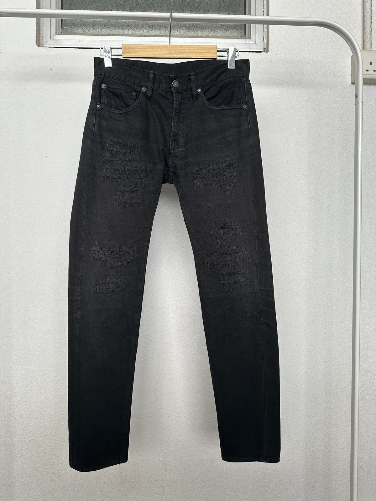 monkey time 00's Monkey time j-rock boro denim jeans Size US 29 - 6 Thumbnail