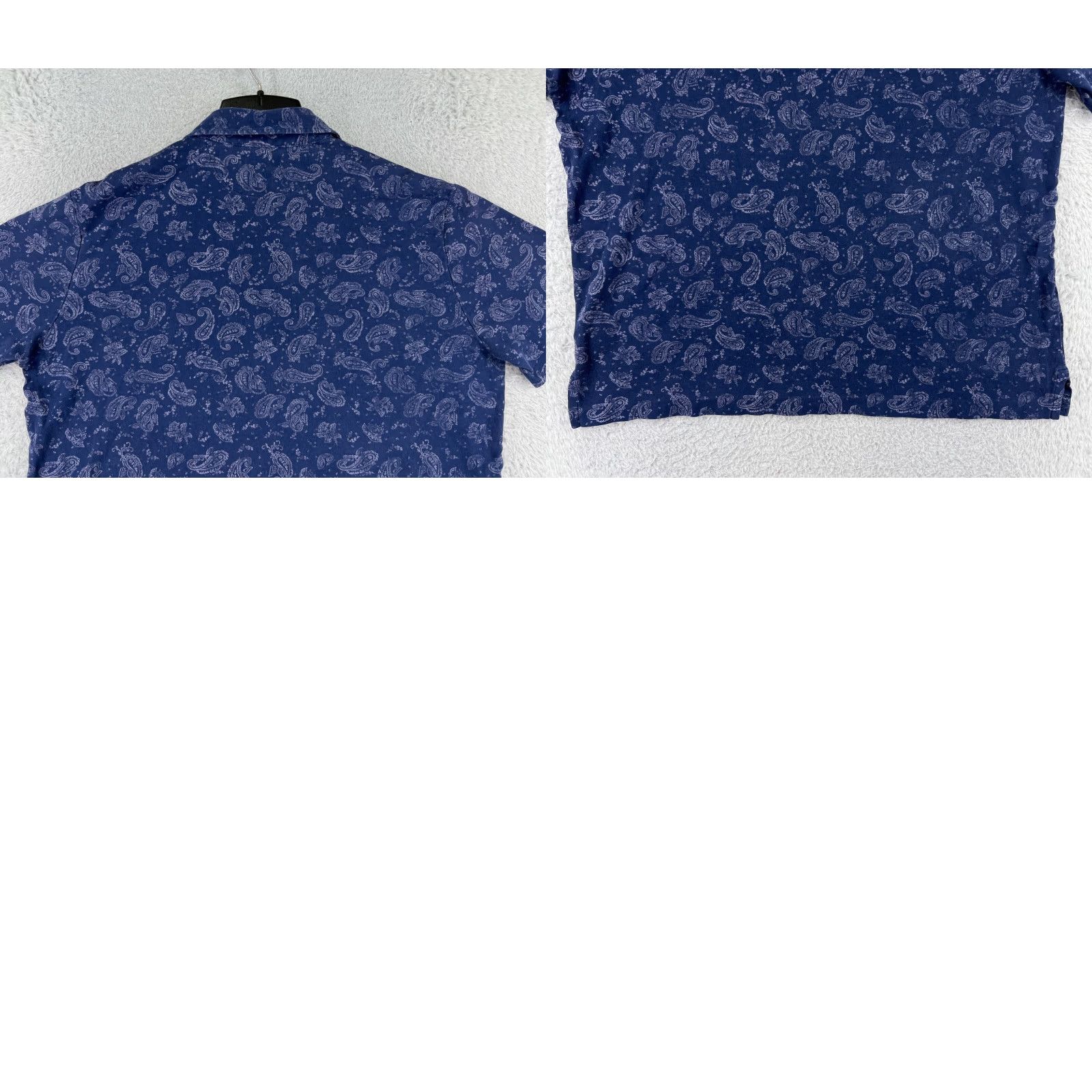 Ralph Lauren Ralph Lauren Polo Shirt Mens Large Blue Paisley 100% Cotton Relaxed Fit Polo Shirt for Golf Casual Activewear Size US L / EU 52-54 / 3 - 9 Thumbnail