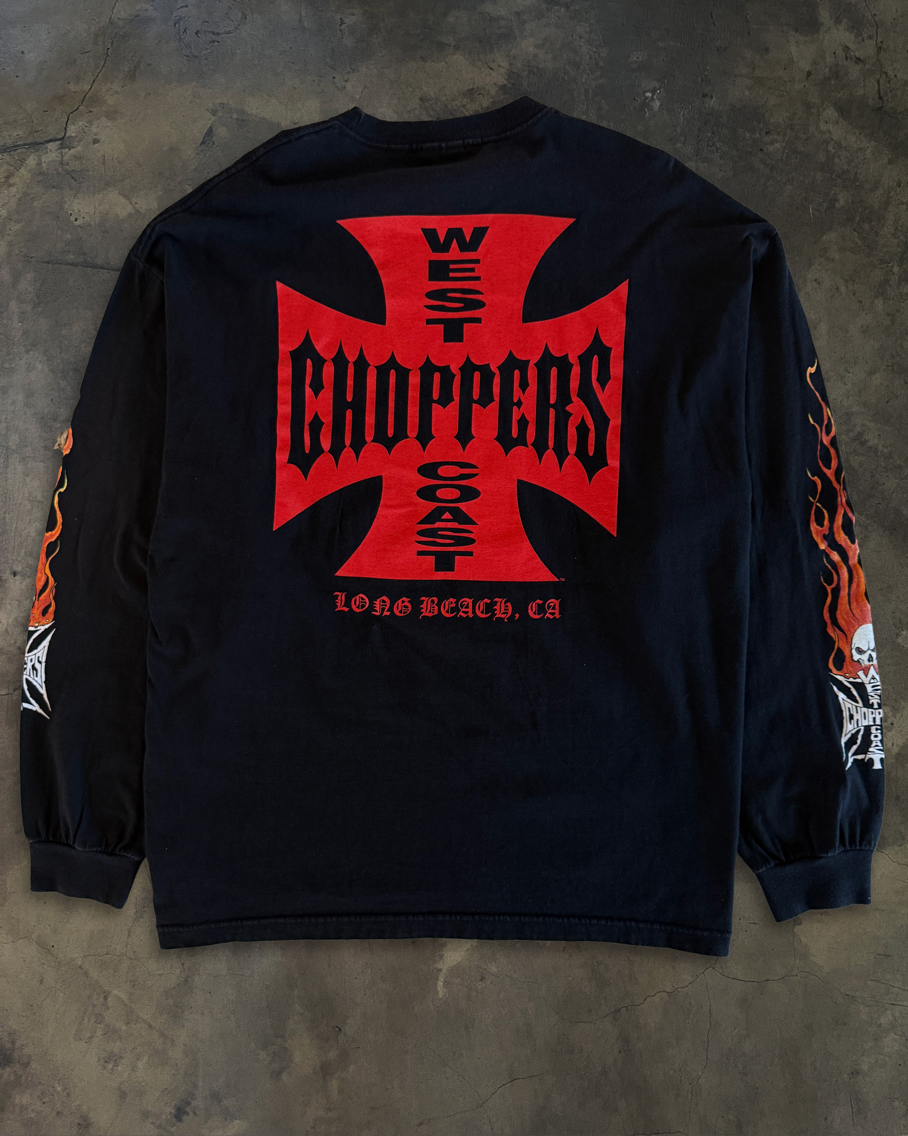 West Coast Choppers 2000's BLACK WEST COAST CHOPPERS LONG SLEEVE Size US XXL / EU 58 / 5 - 4 Thumbnail
