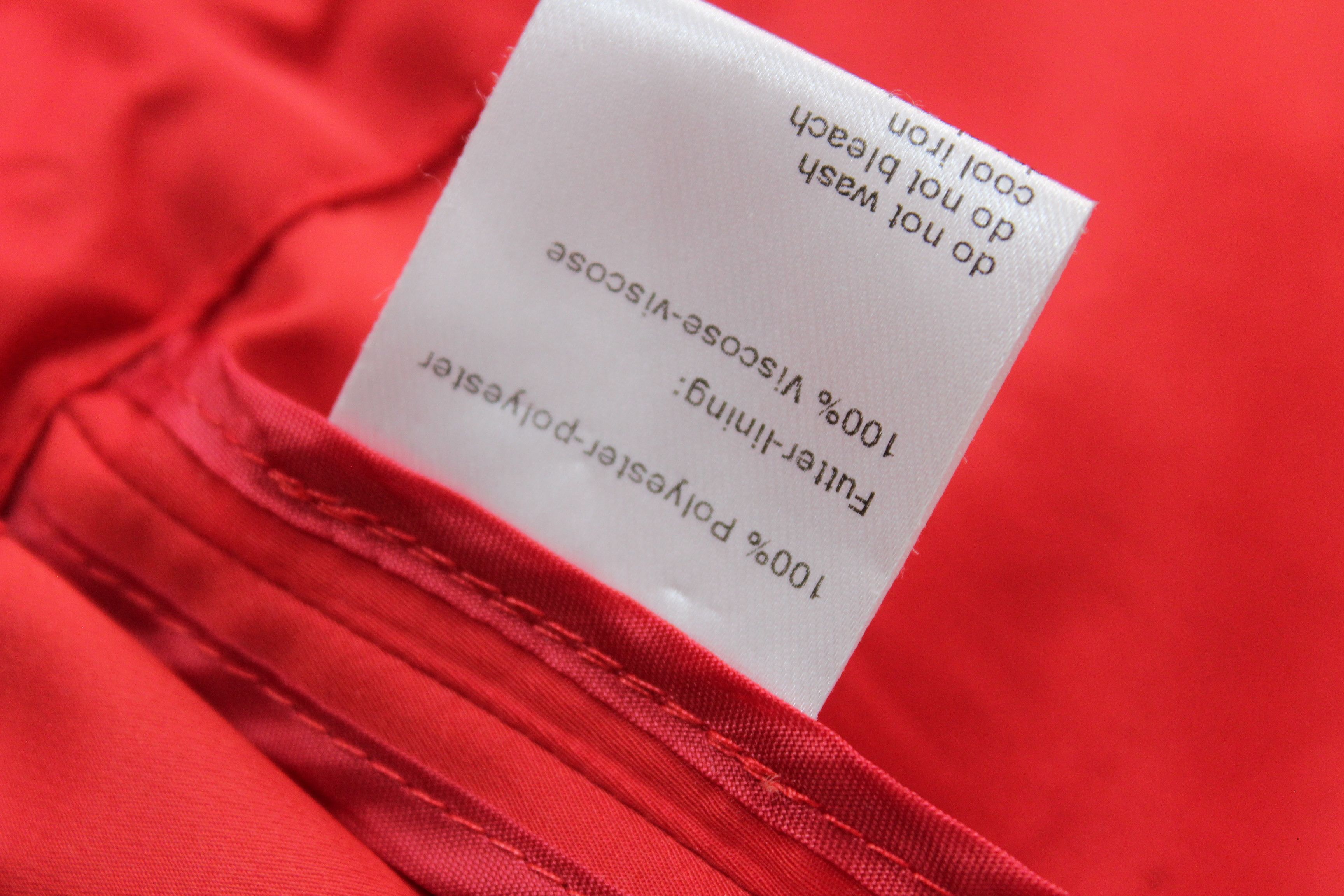 Akris Akris Punto Red Hooded Drawstring Waist Jacket Size US 6 Size M / US 6-8 / IT 42-44 - 13 Thumbnail