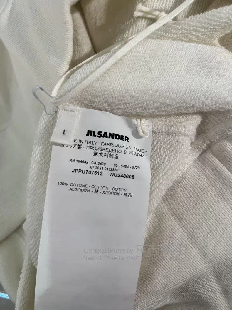 Jil Sander Jil Sander Ladies' Hooded Printed Logo Sweatshirt Size L / US 10 / IT 46 - 8 Thumbnail
