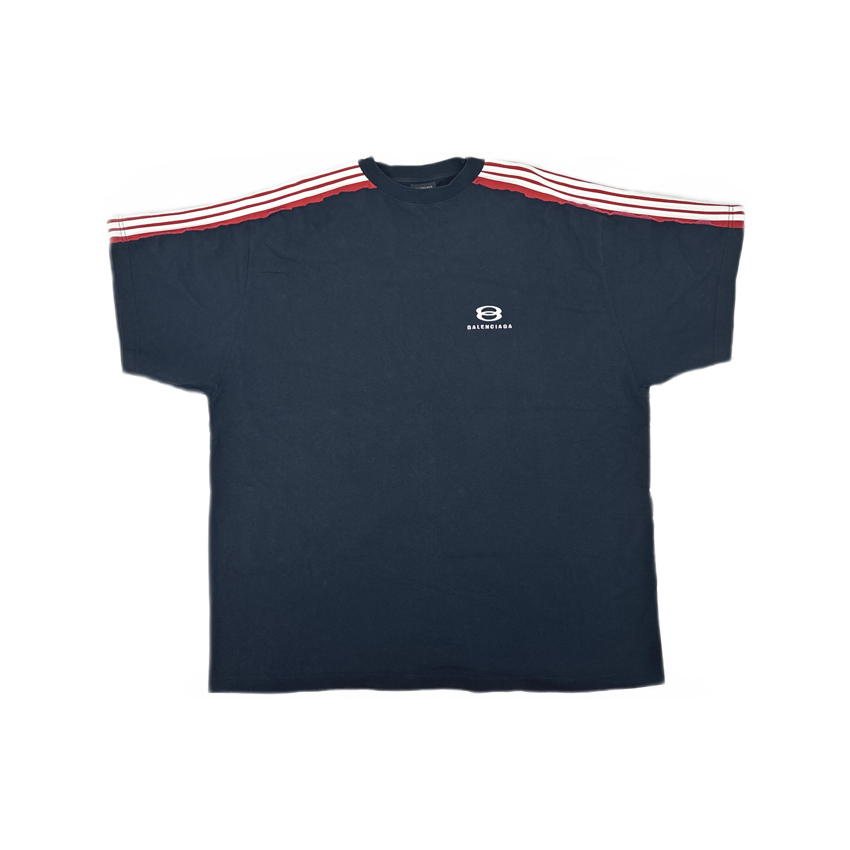 Balenciaga Balenciaga Unity Sports Icon Cropped distressed T-shirt