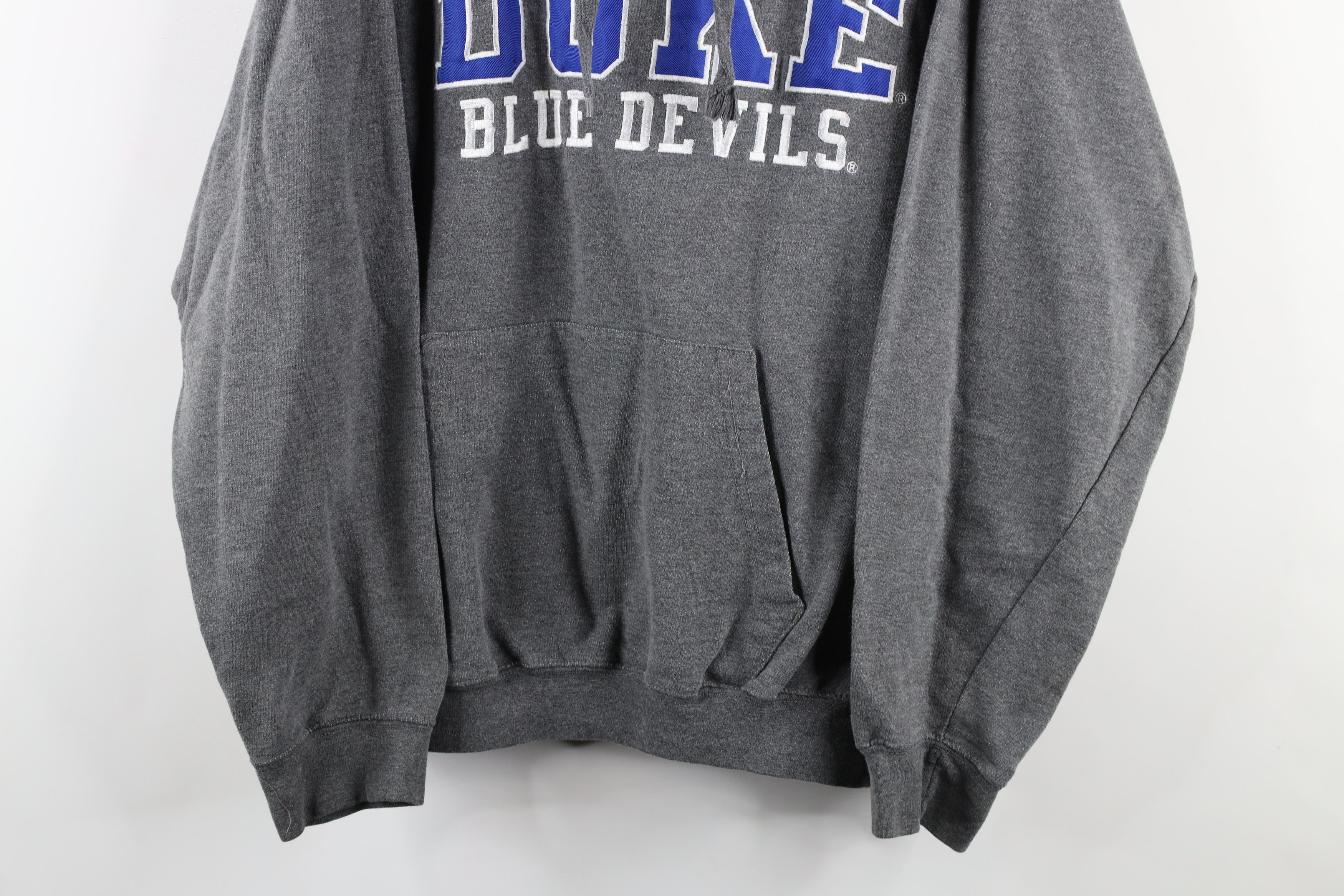 Vintage Vintage Spell Out Duke University Hoodie Sweatshirt Gray Size US L / EU 52-54 / 3 - 3 Thumbnail