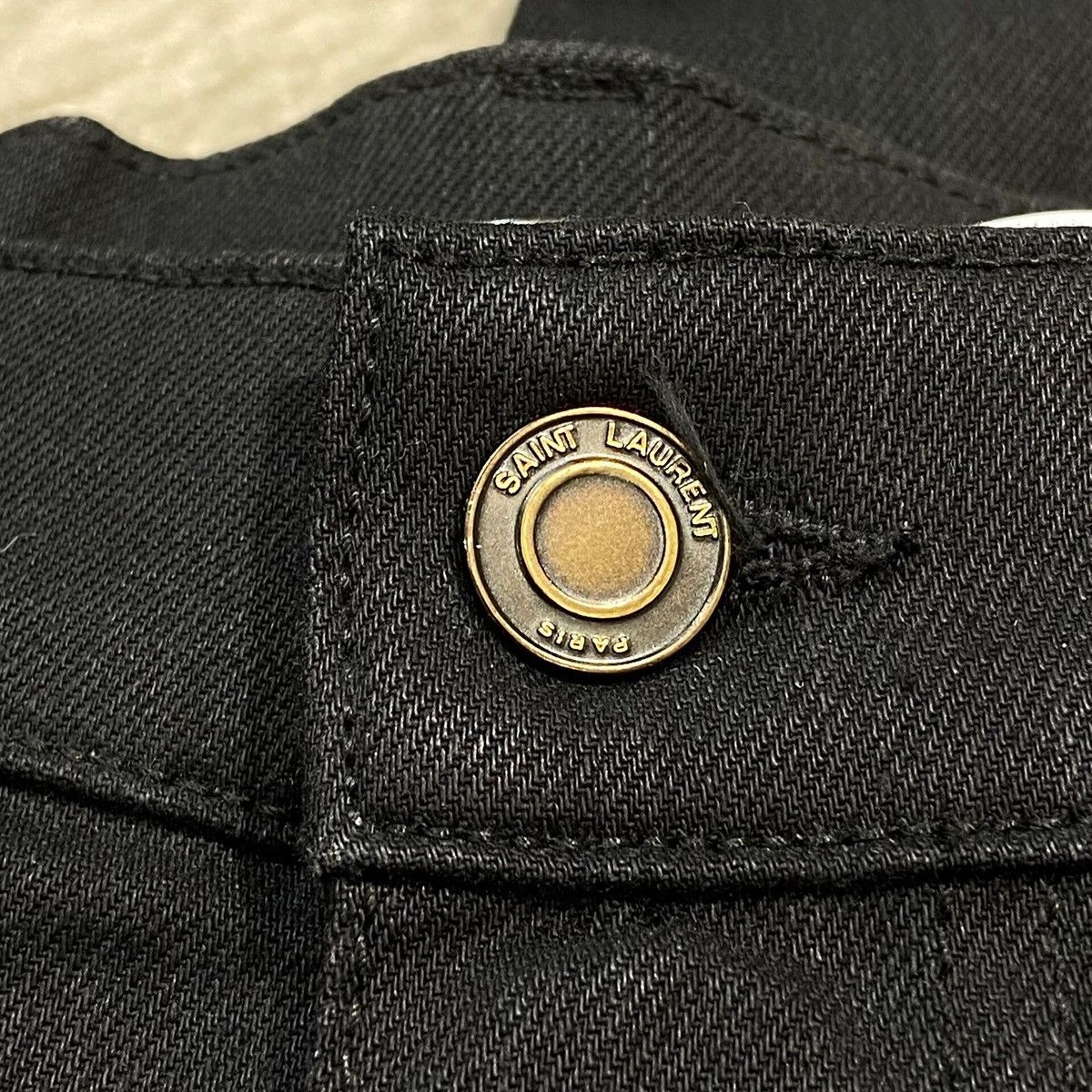 Saint Laurent Paris Saint Laurent Paris slim-fit black jeans Size US 33 - 3 Thumbnail