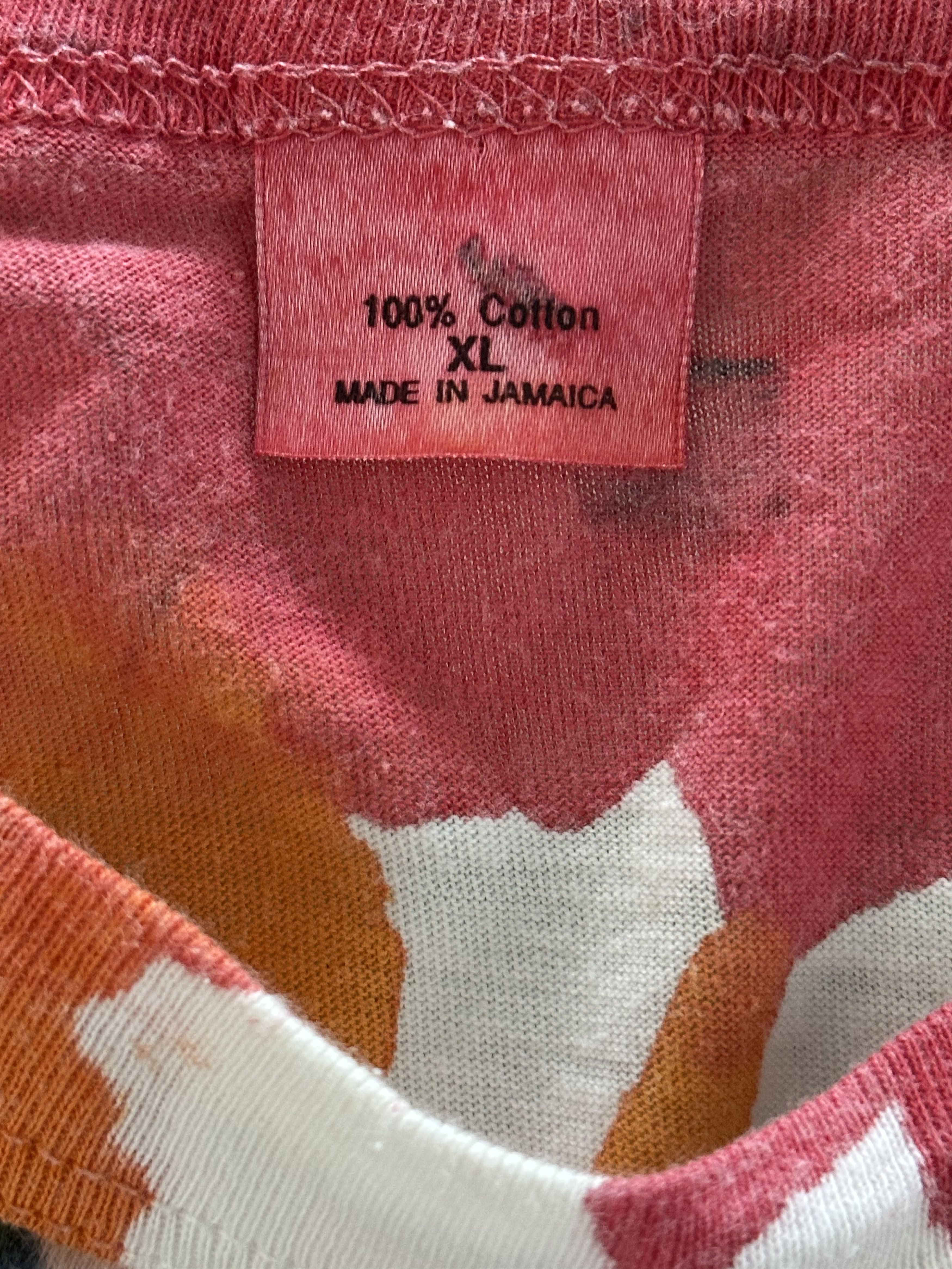 Vintage Vintage Tie-Dye Bob Marley Jamaica T-Shirt Size US L / EU 52-54 / 3 - 3 Thumbnail