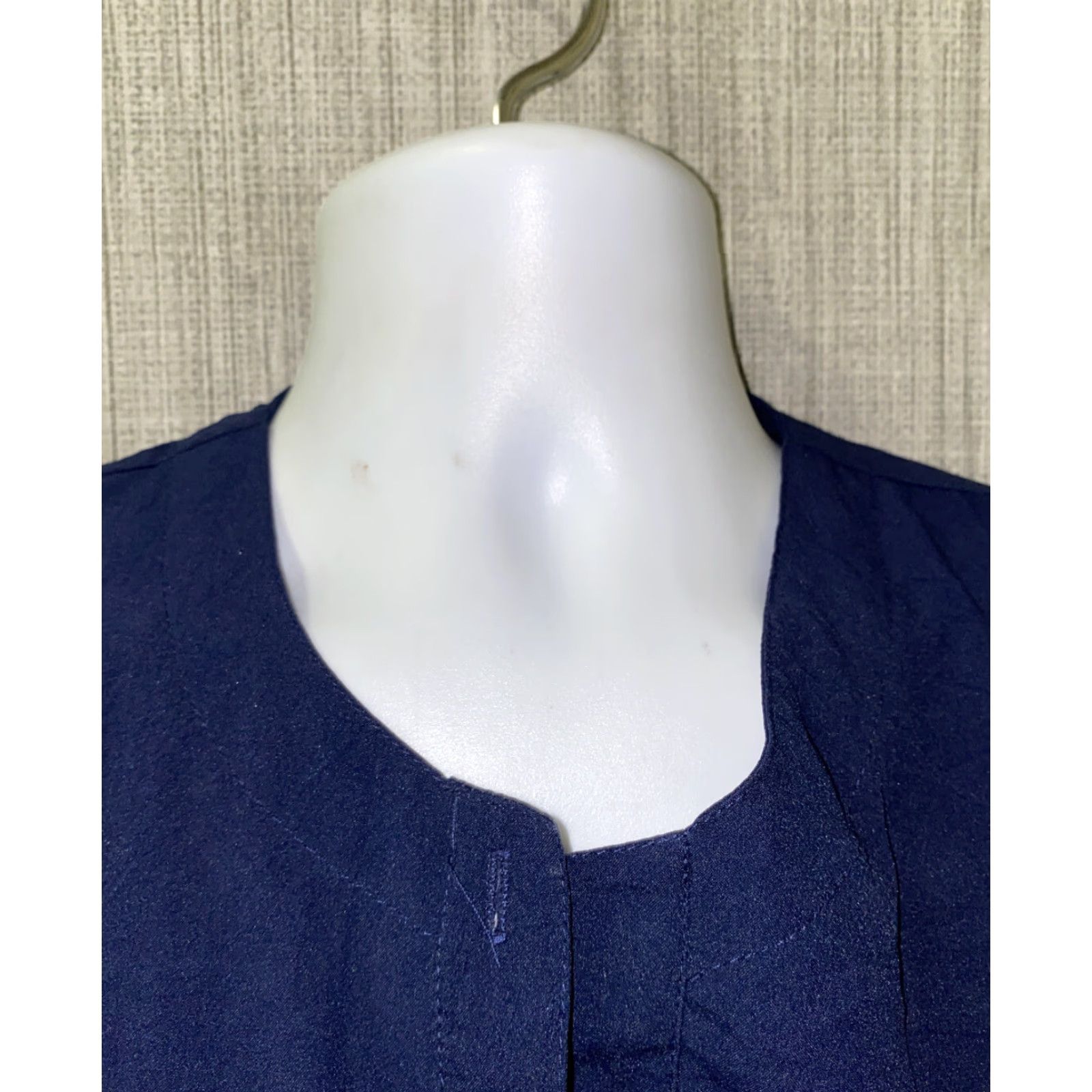 Vintage Men's Long Sleeve Cotton Shirt XL Blue Flag/Boat Casual 1/2 Button Front Size US XL / EU 56 / 4 - 3 Thumbnail