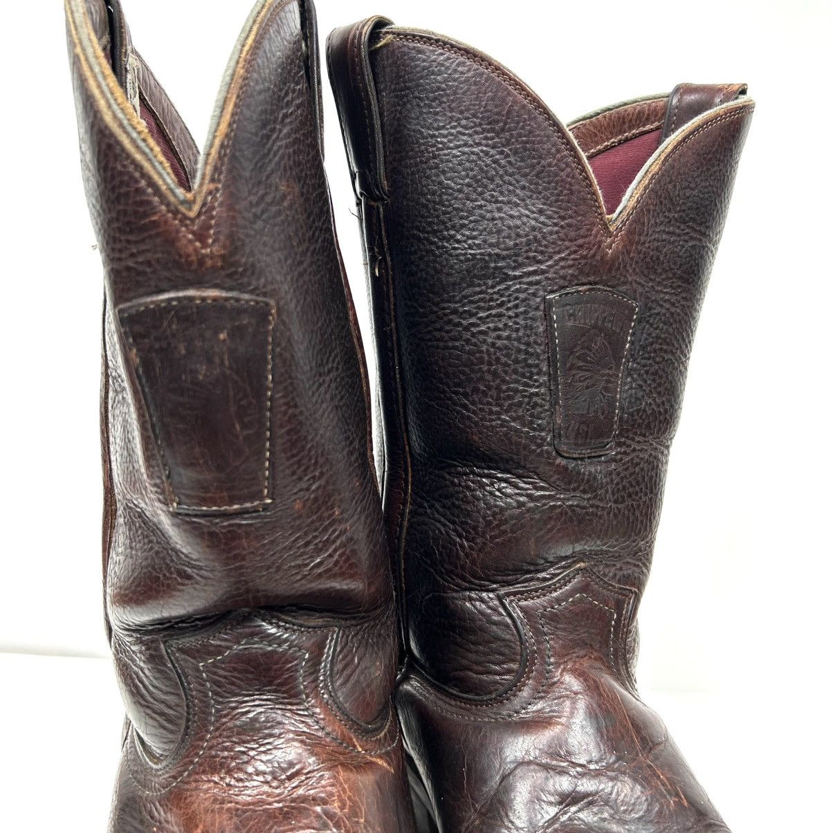 Chippewa Vintage Chippewa brown leather cowboy boots Size US 10.5 / EU 43-44 - 2 Thumbnail