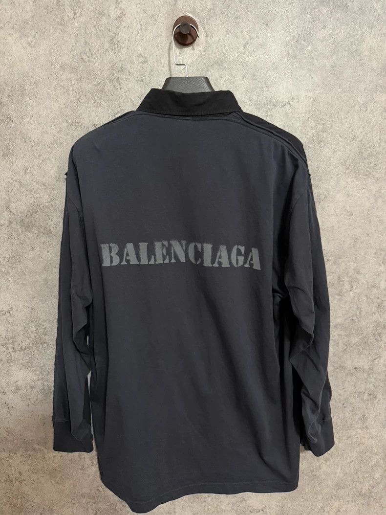 Balenciaga Balenciaga 2024FW Indigo Color Patchwork Shirt Jacket Size US M / EU 48-50 / 2 - 1 Thumbnail