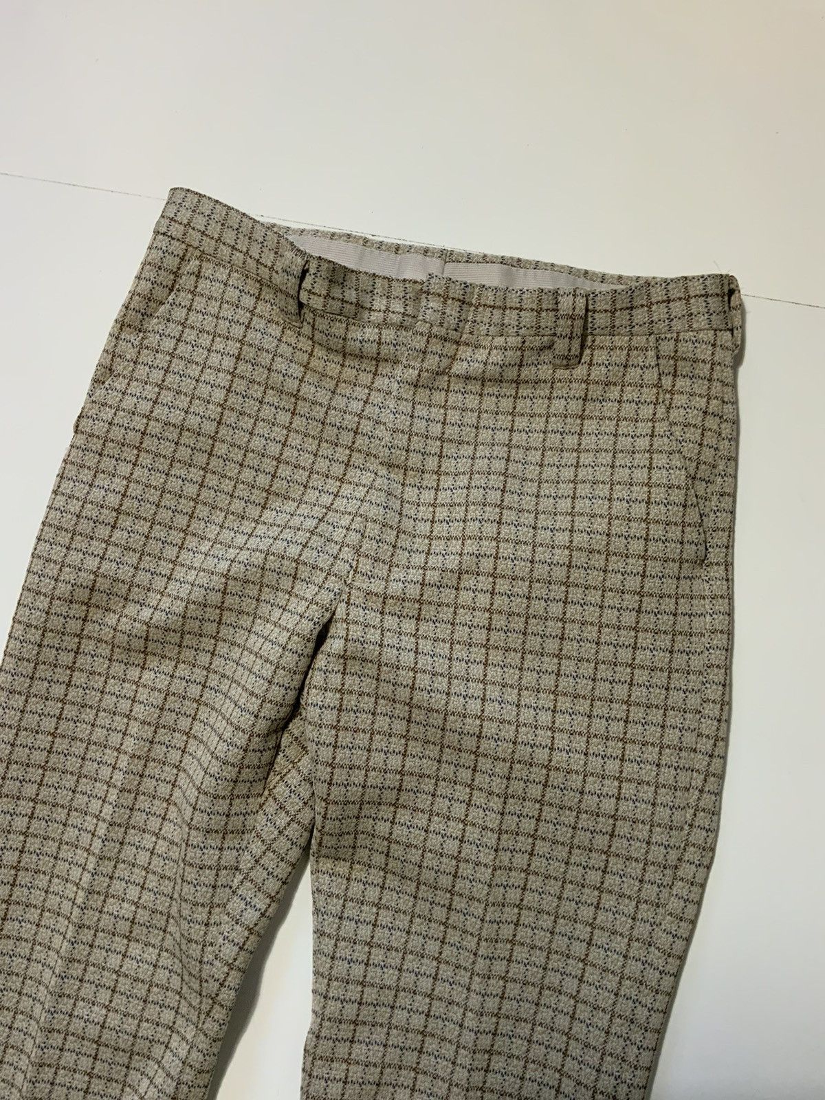 Vintage VTG 70s Double Knit Polyester Mod Atomic Flare Leisure Pants Size US 32 / EU 48 - 4 Thumbnail