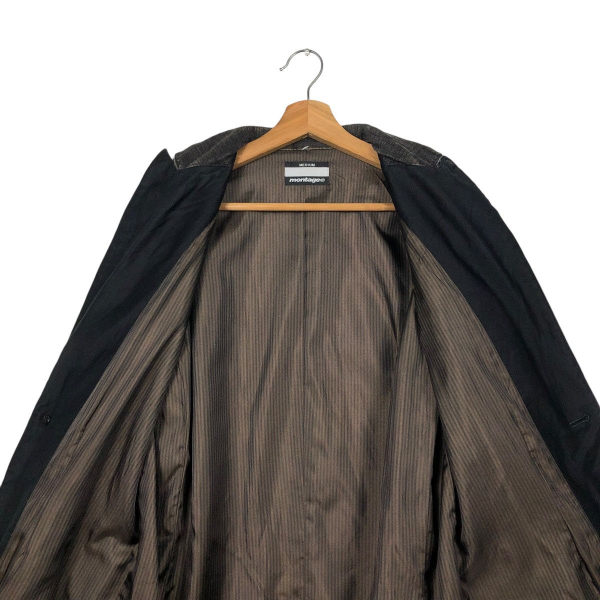 Japanese Brand 🔥VINTAGE CHORE WORK JACKET MONTAGE STRIPED ISSEY MIYAKE Size US M / EU 48-50 / 2 - 16 Thumbnail