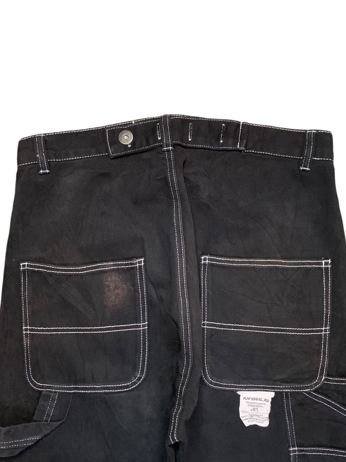 Avirex Vintage Avirex Buckle Back Carpenter Style Baggy Jeans Size US 33 - 8 Thumbnail