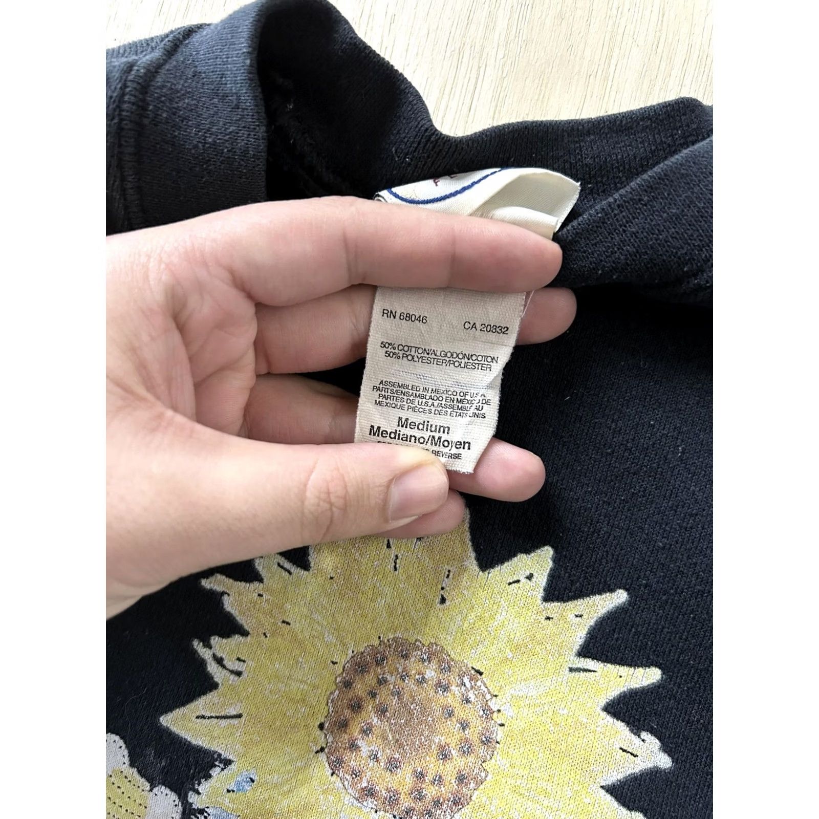 Sunflower Vintage Sunflower Ultra Fleece Sweatshirt Medium Floral Pullover Size M / US 6-8 / IT 42-44 - 4 Thumbnail